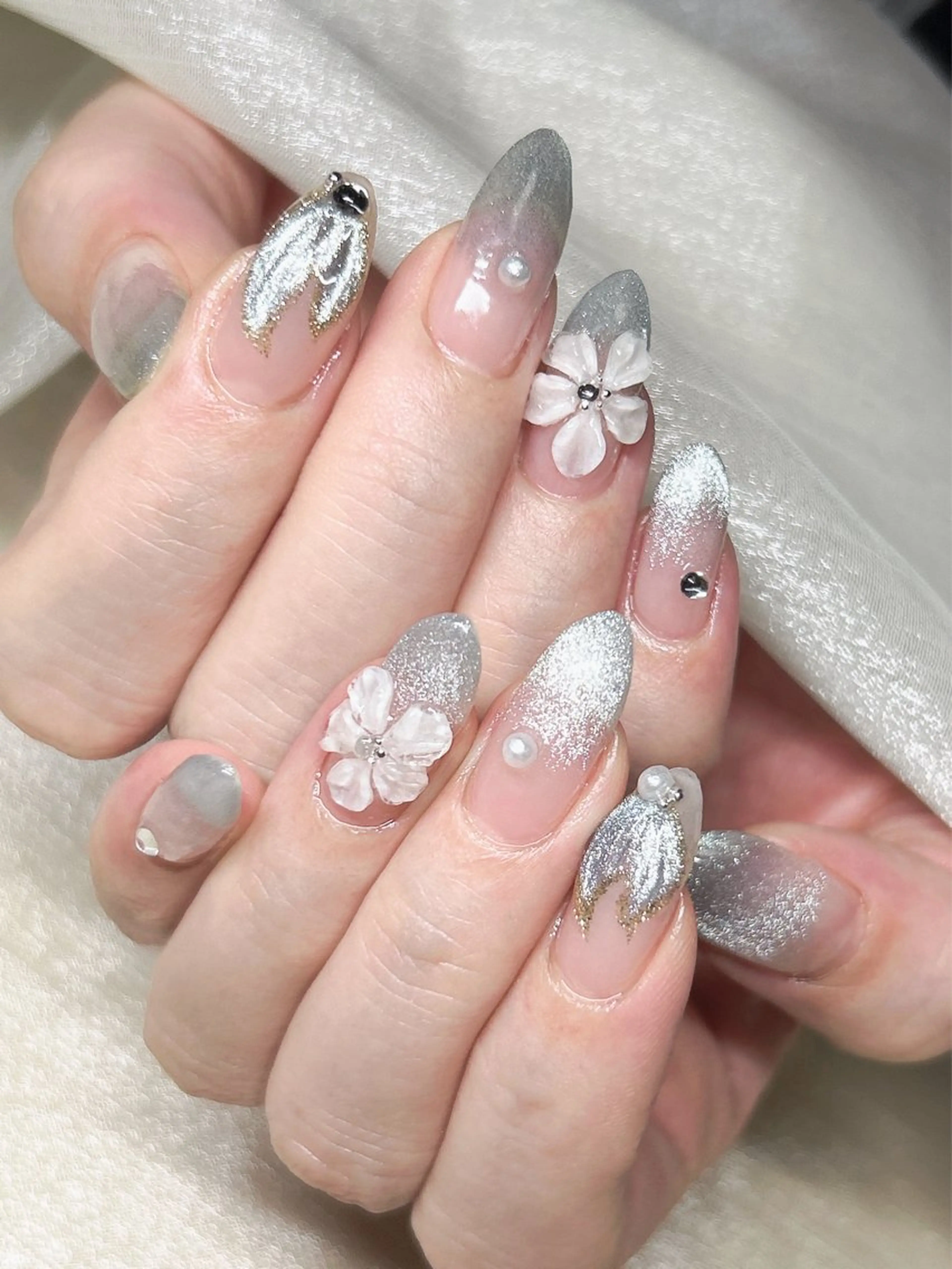 ネイル グラデーション マグネットネイル 持ち込み 夏ネイル LUKA NAILのネイルデザイン