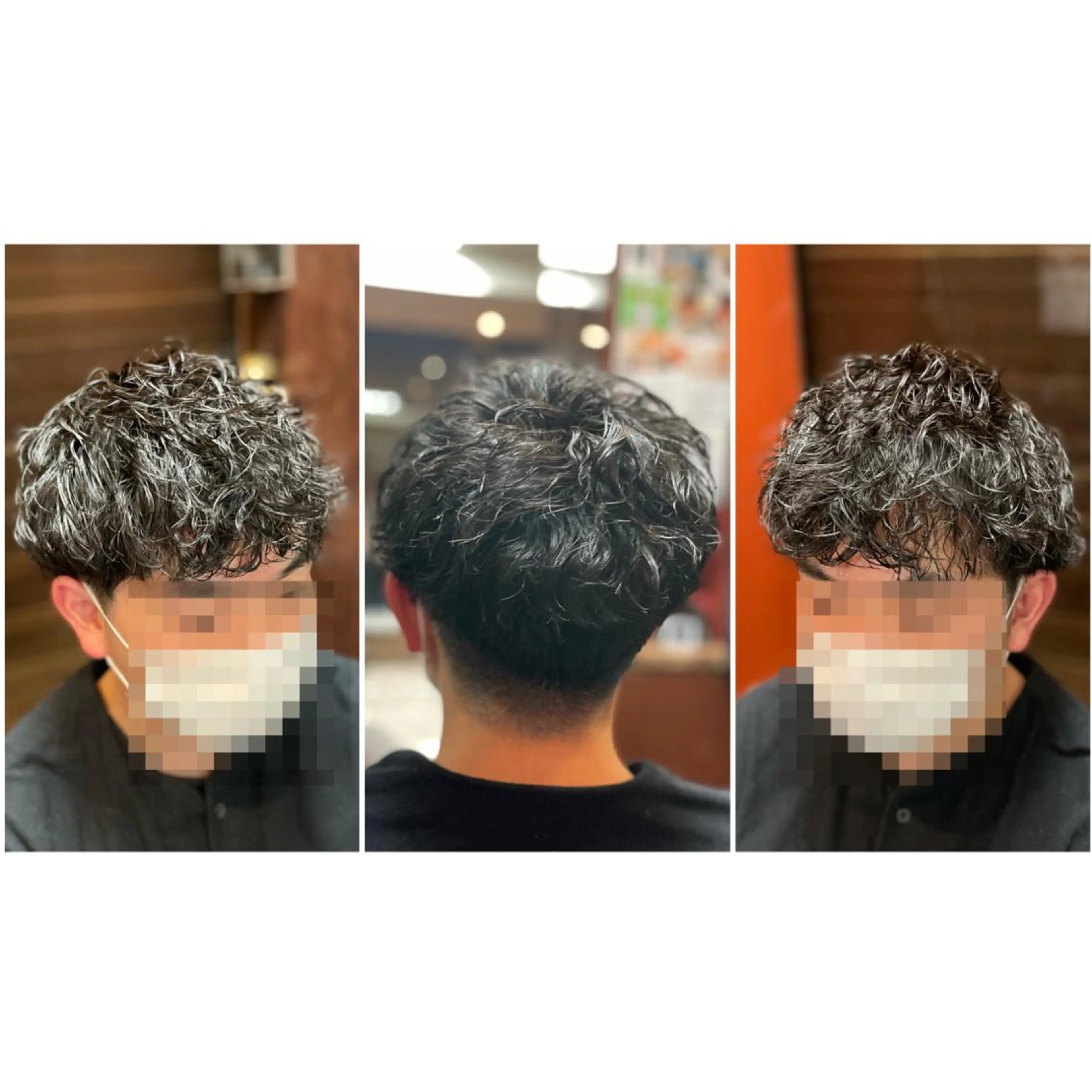 カット+パーマ（メンズ）の写真