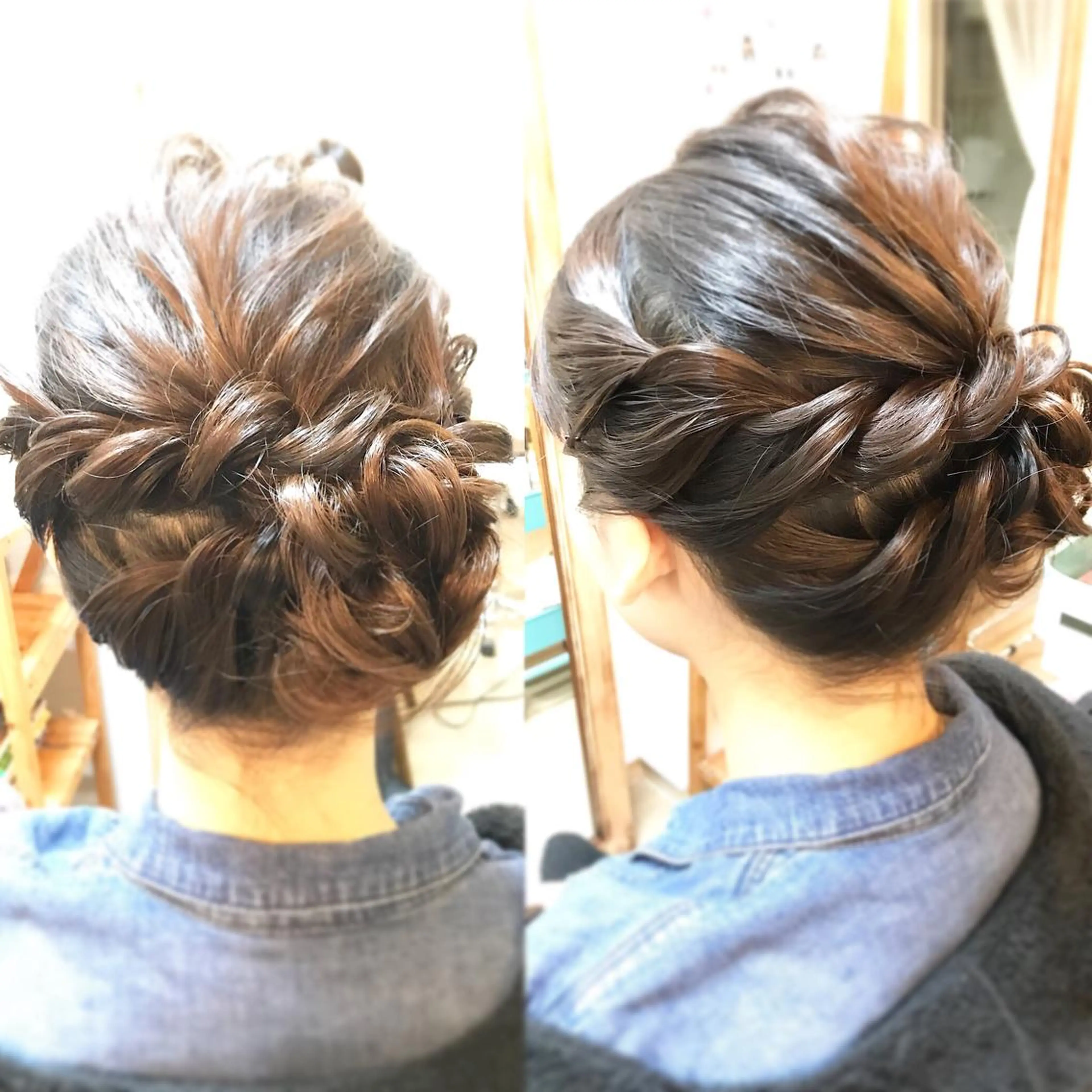 セミロング ヘアアレンジ ヘアセット 早朝✨ヘアセット 着付け/清水玲歌のヘアスタイル