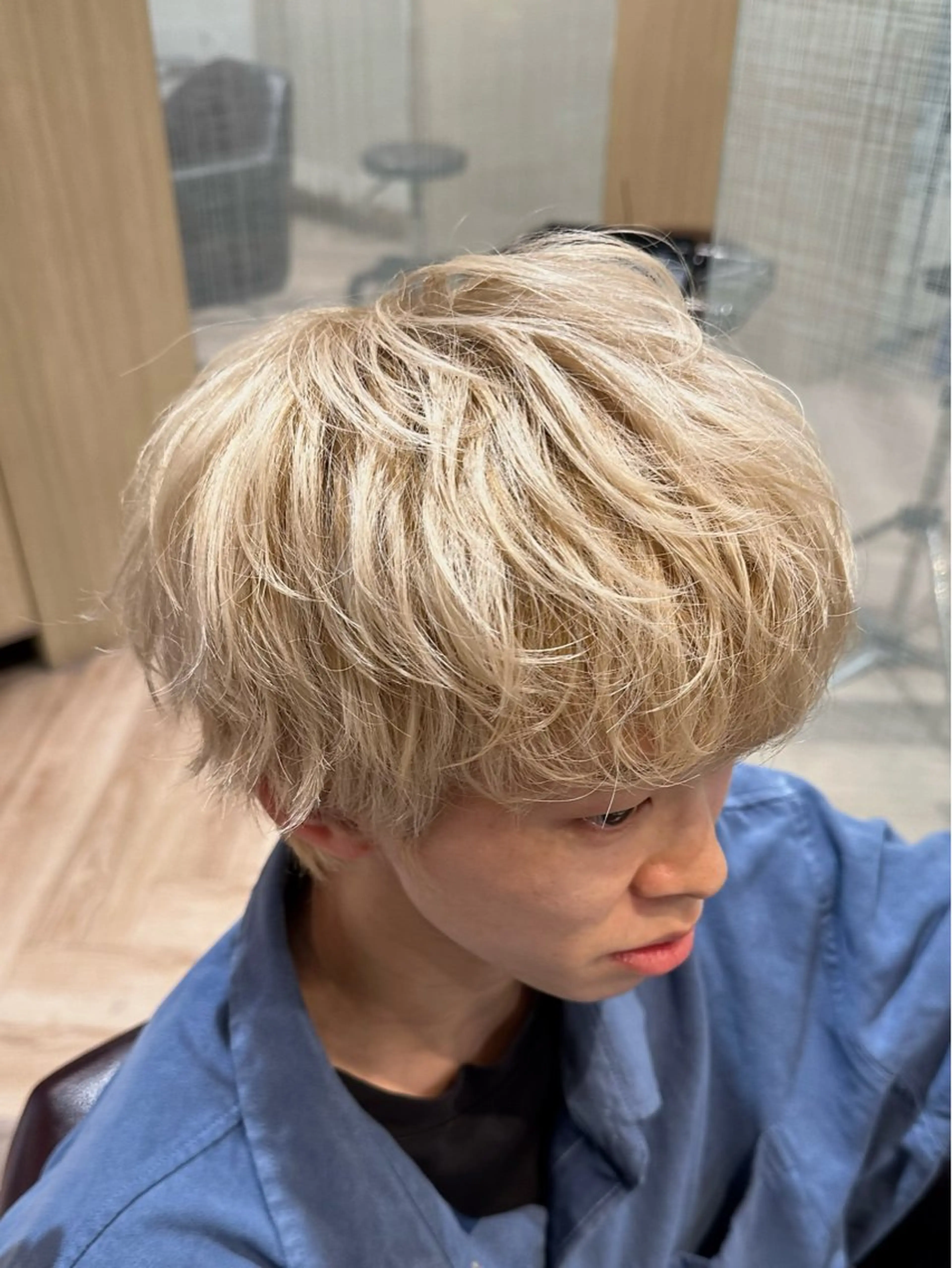 メンズ カット ヘアカラー メンズ特化/フェザー /パーマ/伊勢元のヘアスタイル