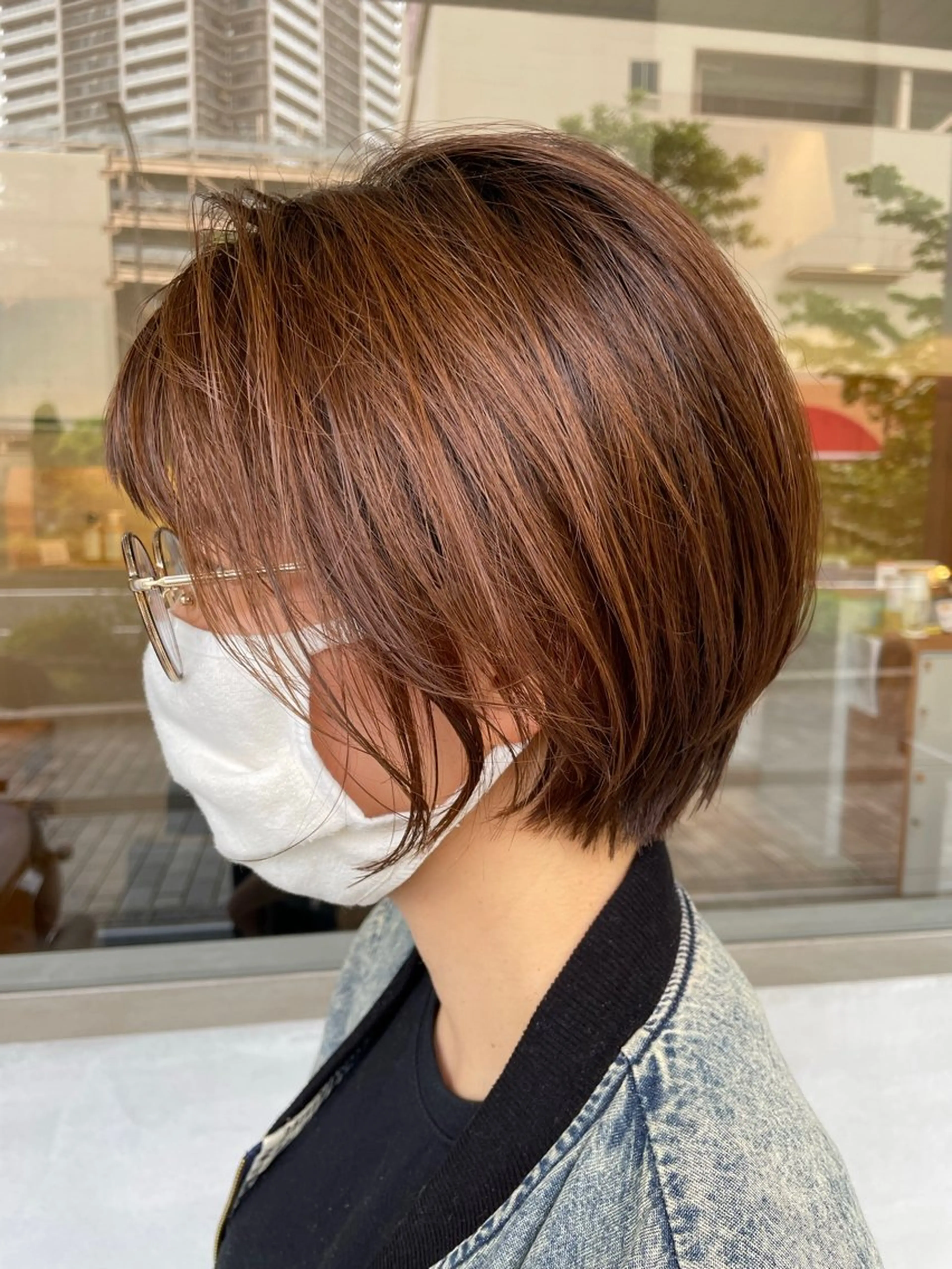 ショート ショートボブ ボブ ショートヘア 小森 樹奈のヘアスタイル