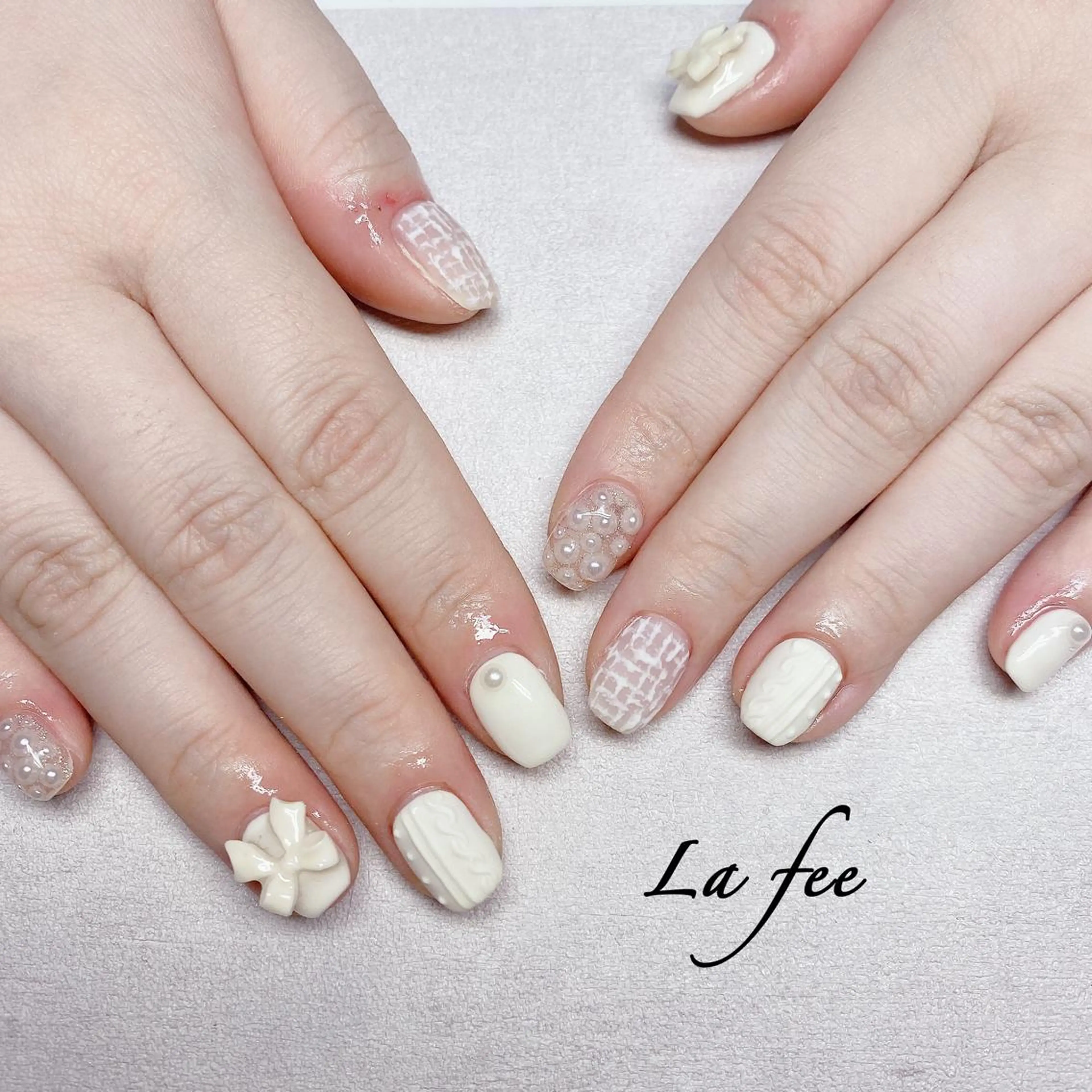 カラー ネイル ハンドネイル ハンドケア La feeのネイルデザイン