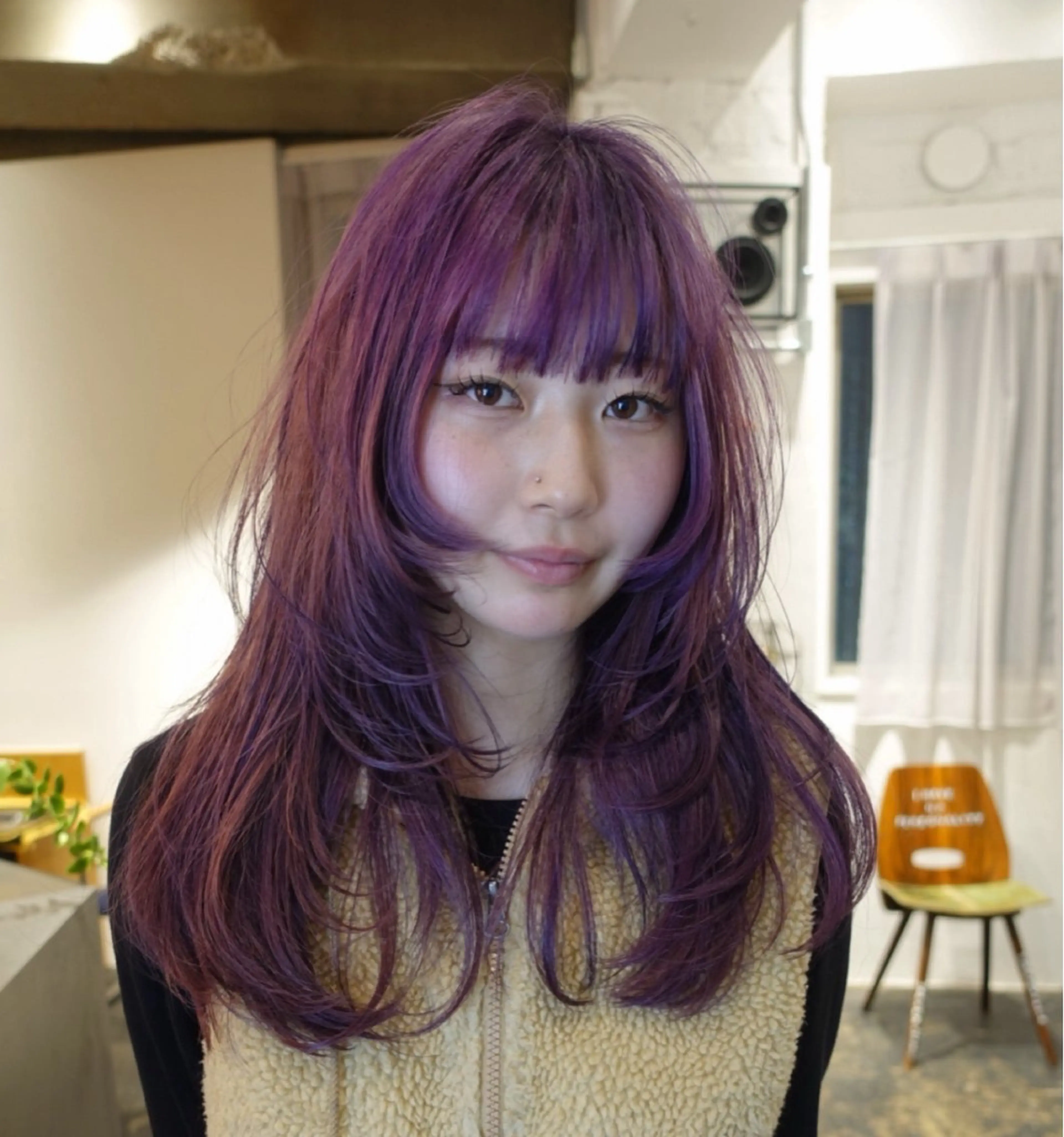 ロング カラー ヘアカラー 池田 早希のヘアスタイル