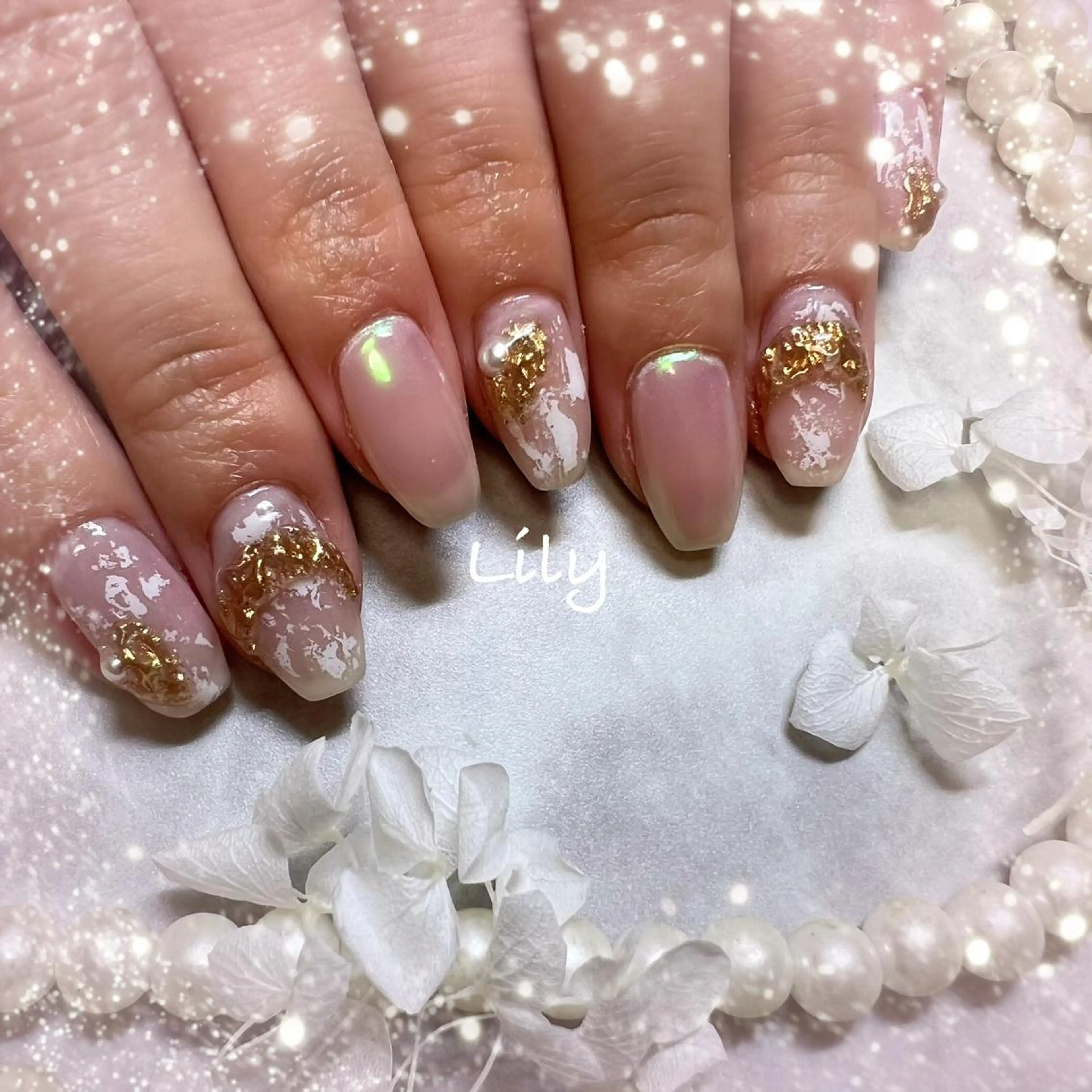 ネイル ハンドネイル Lily*nail 🌻Mii🌻のネイルデザイン