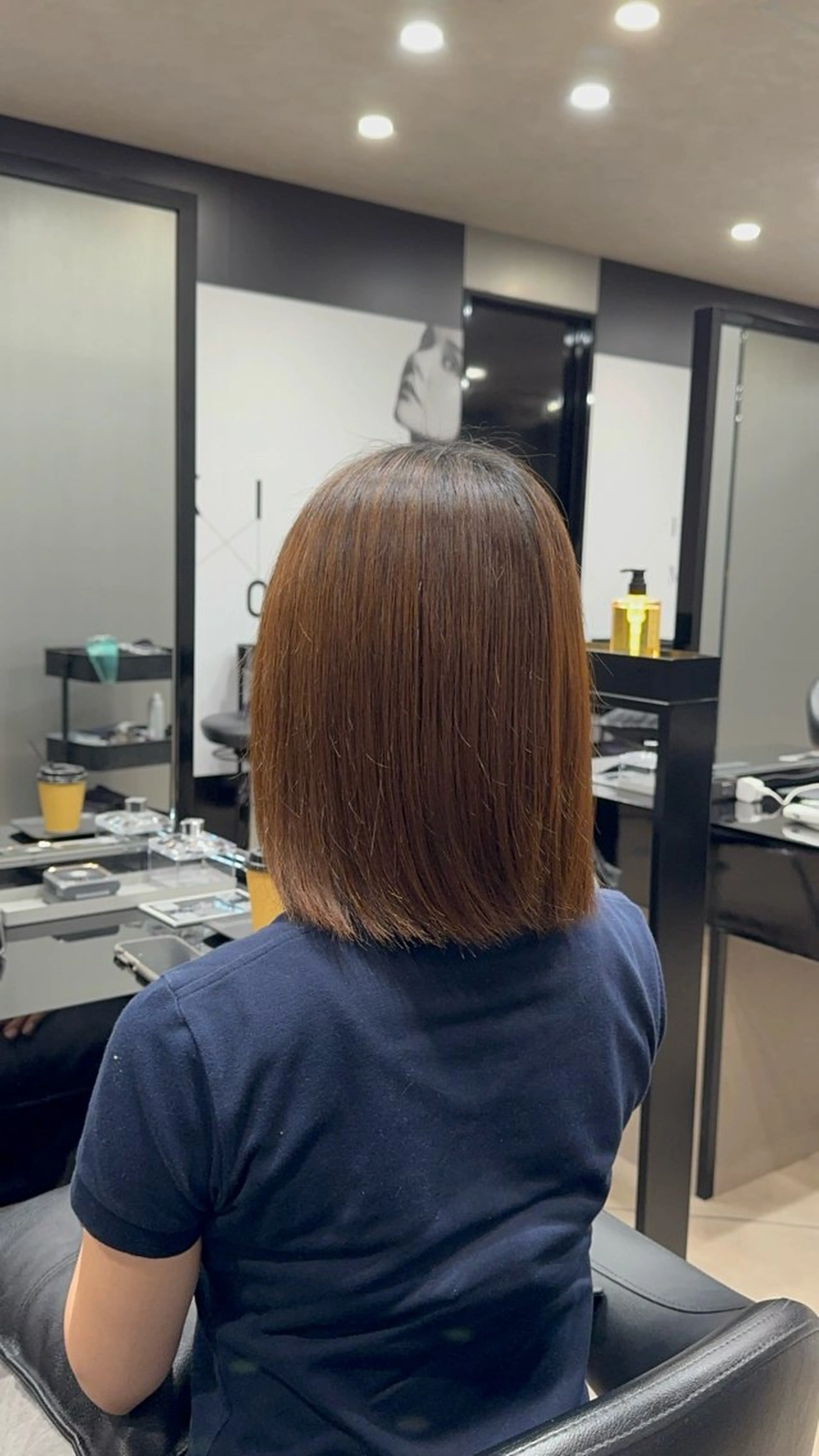 ミディアム 池田 龍生のヘアスタイル