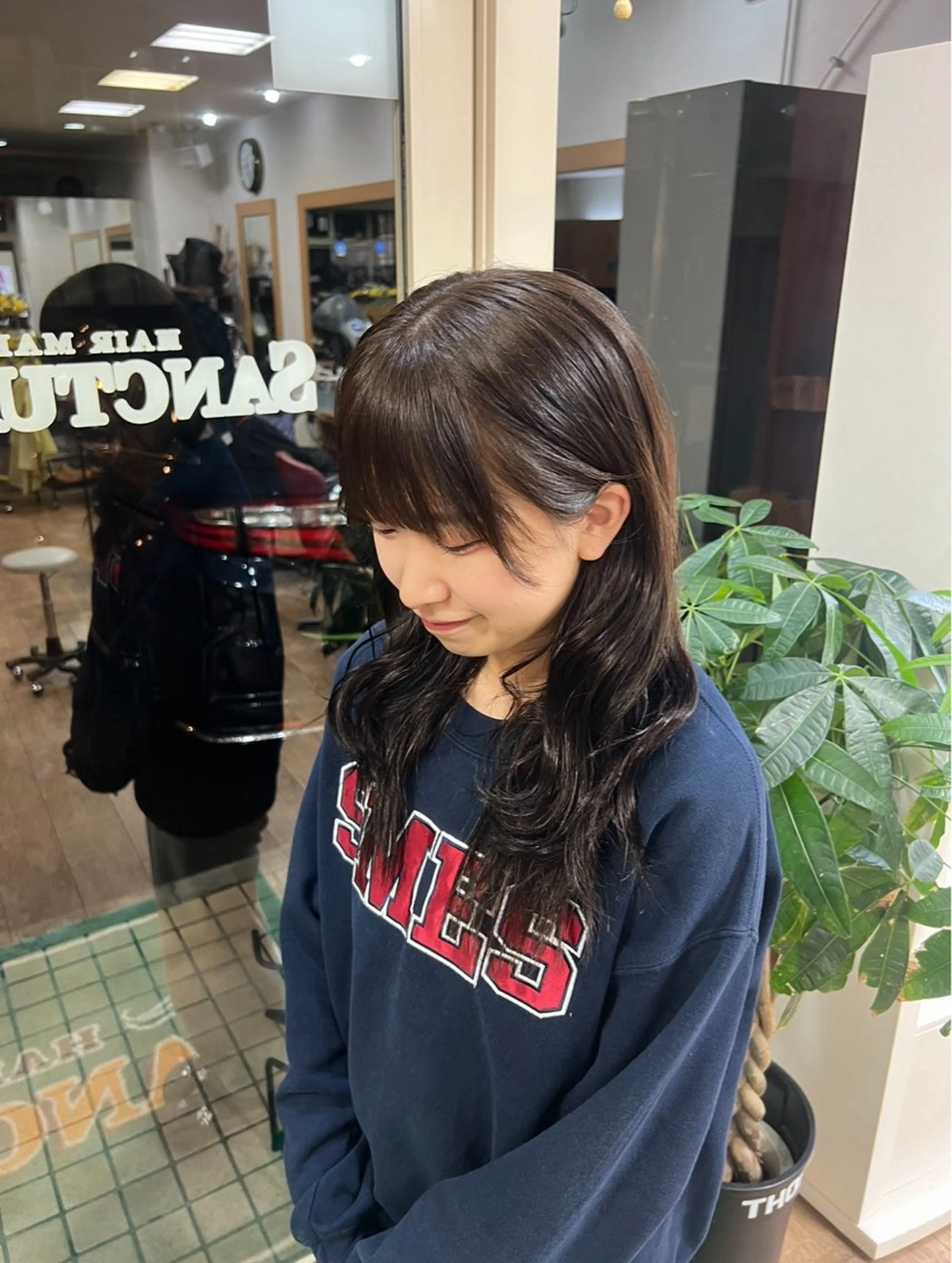 ロング カラー オオエ トア／カットモデルのヘアスタイル