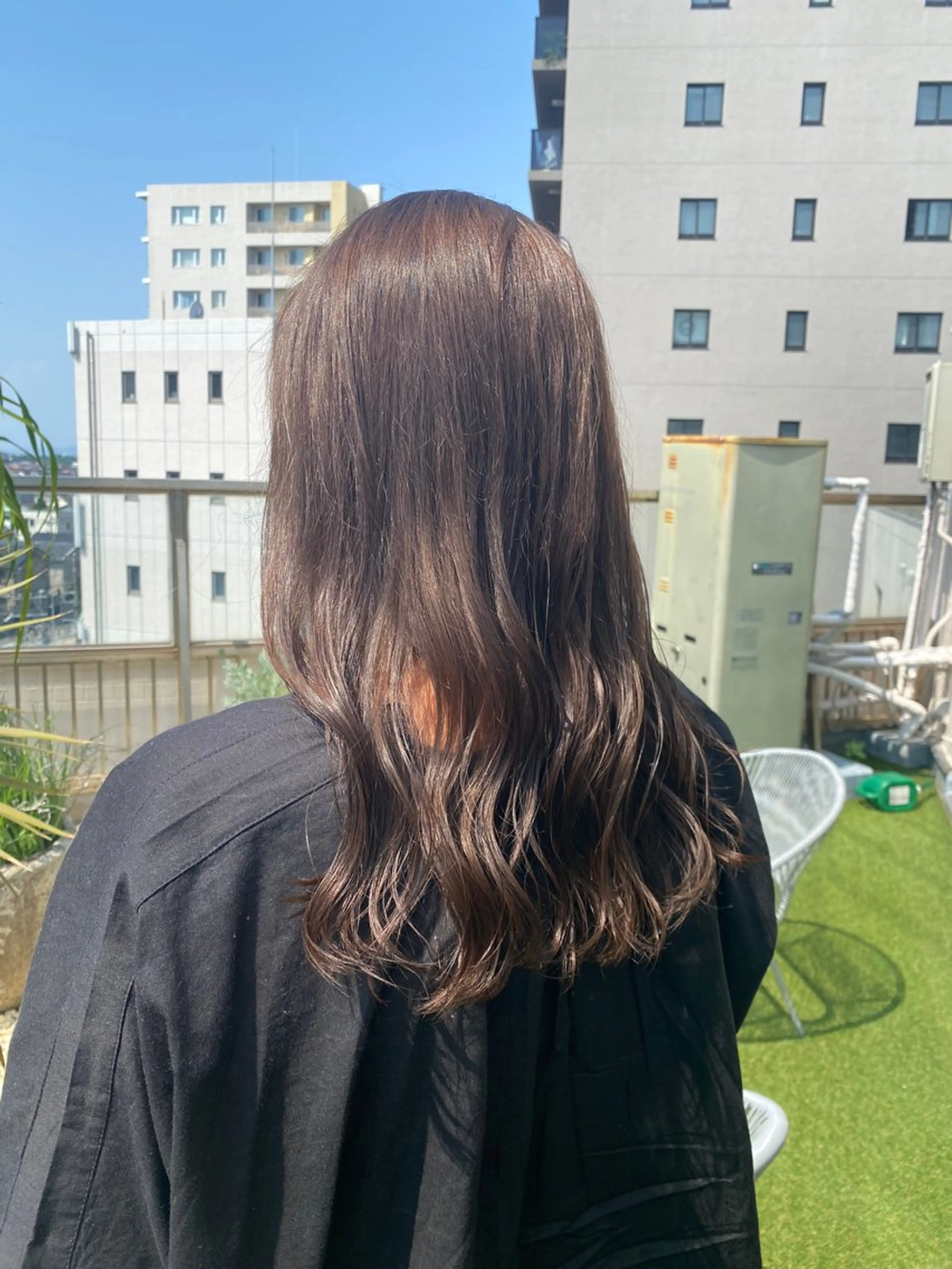 ロング カラー アッシュ トリートメント mai🤍透明感/ 縮毛矯正/藤沢のヘアスタイル