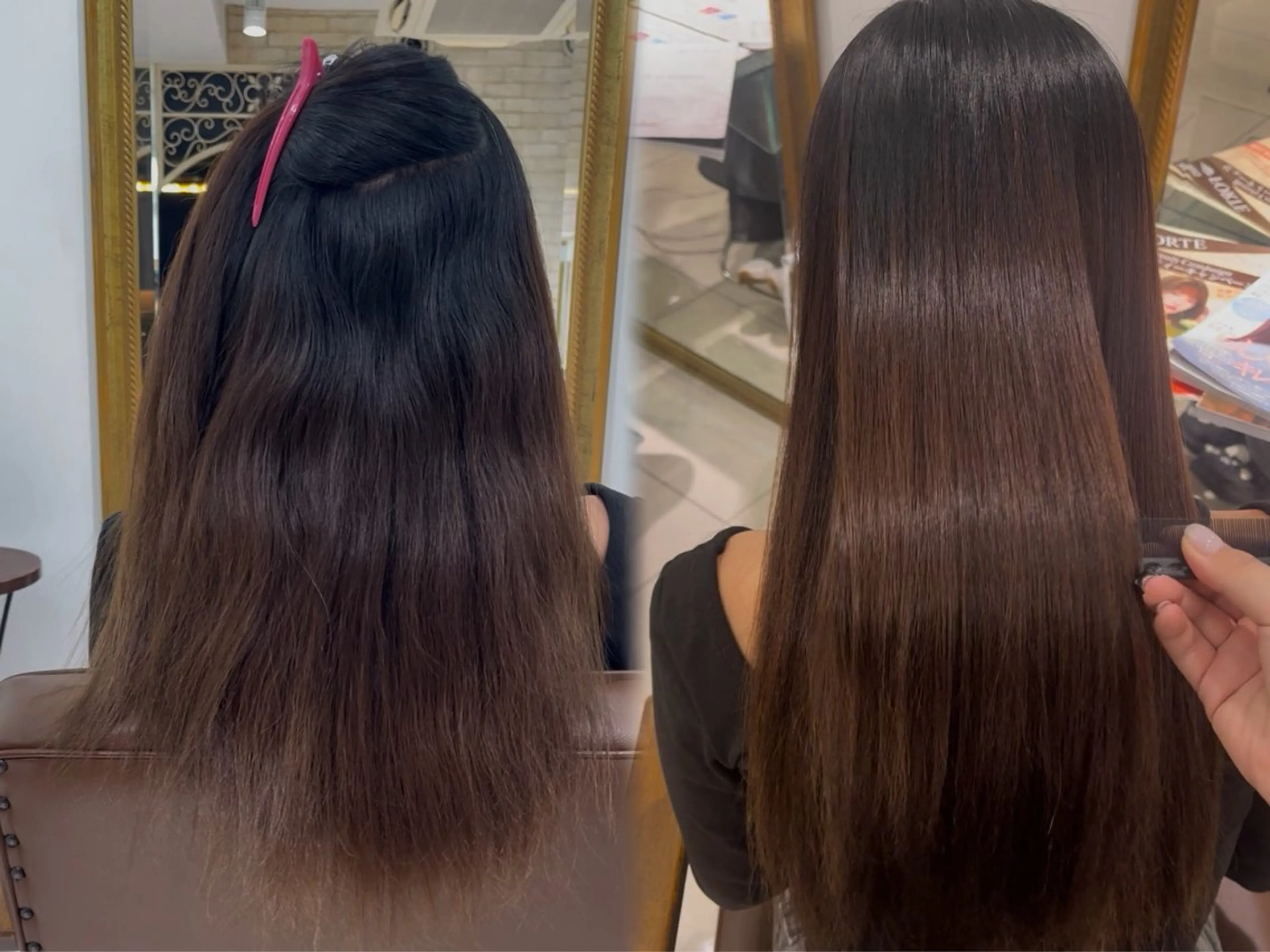 ロング 縮毛矯正 縮毛矯正 巻ける🫧縮毛矯正 💞はな🎀のヘアスタイル