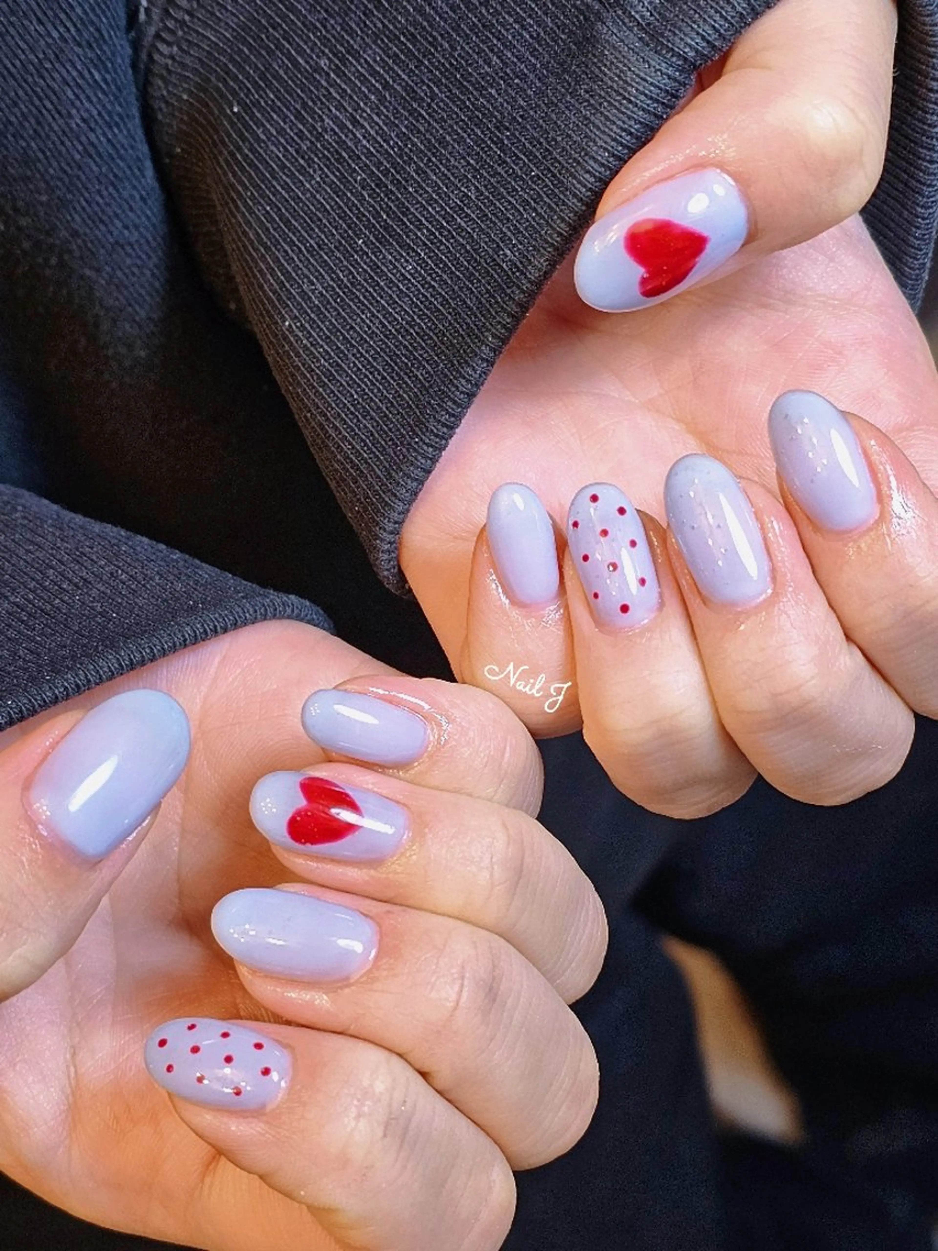 ネイル 韓国ネイル 冬ネイル ハンドネイル Nail Jのネイルデザイン