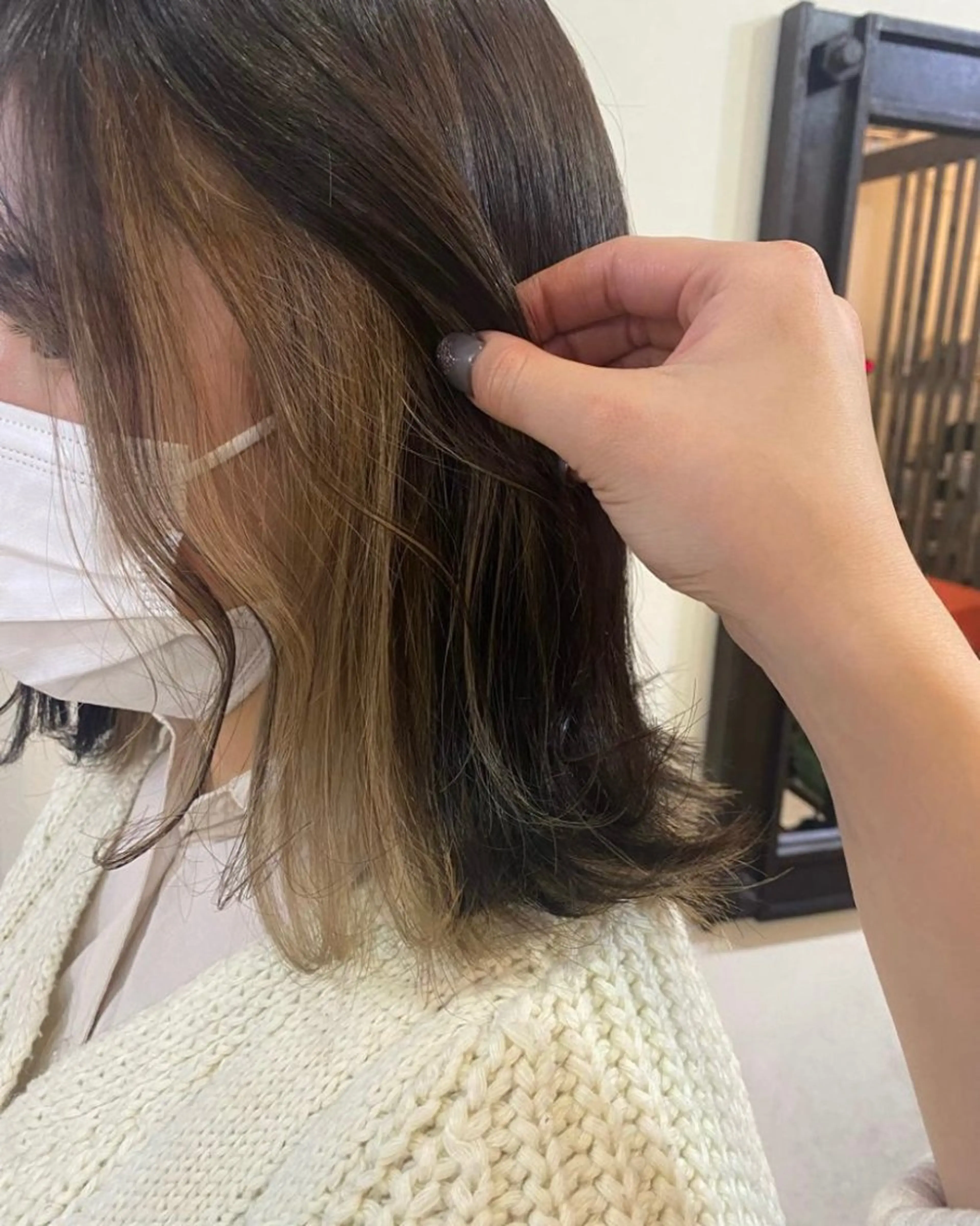 カラー カット ヘアカラー トリートメント RINA🦋 【韓国風/艶髪】のヘアスタイル