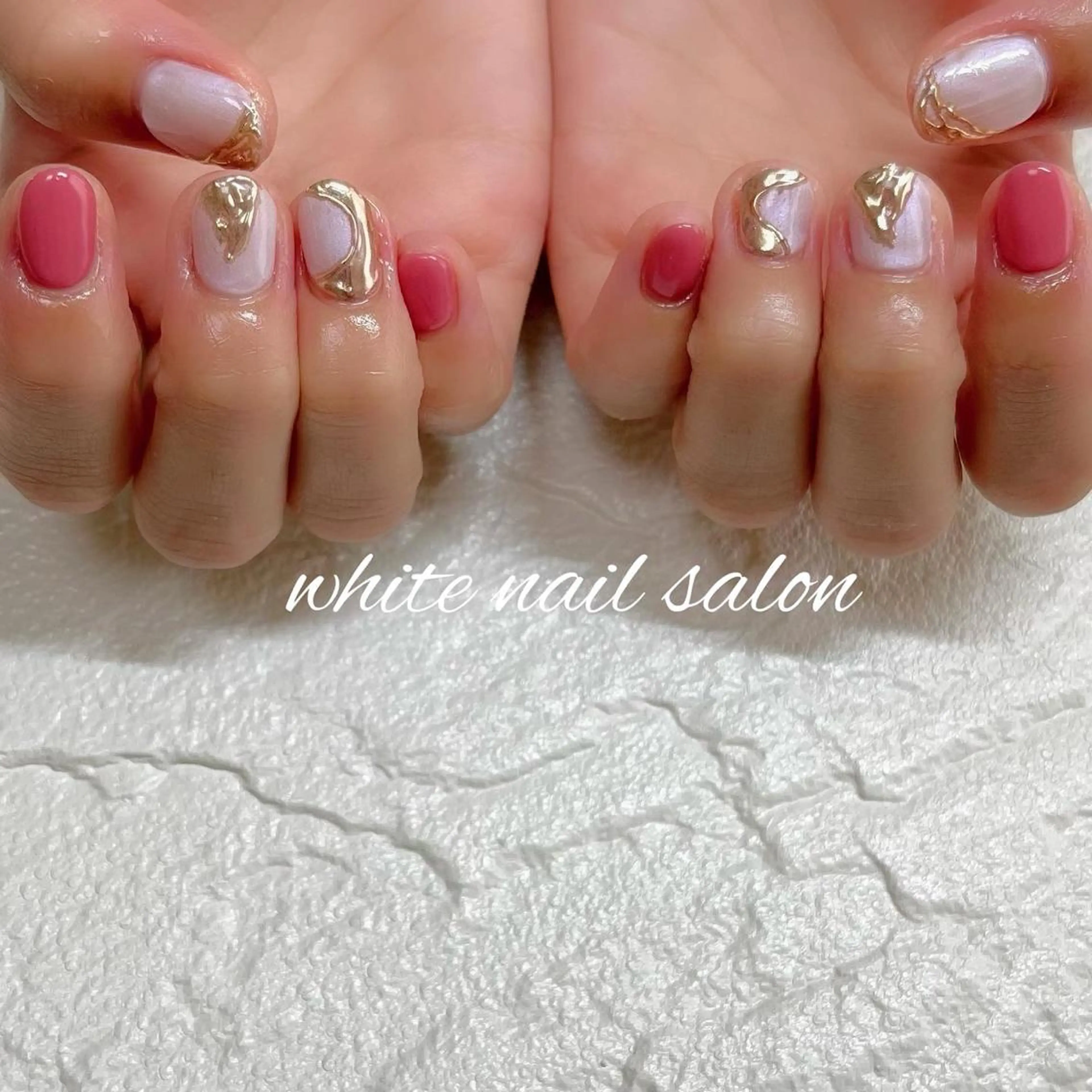 ネイル フットネイル ジェルネイル ハードジェル ラメ(グリッター) 持ち込み ハンドネイル white nail salonのネイルデザイン