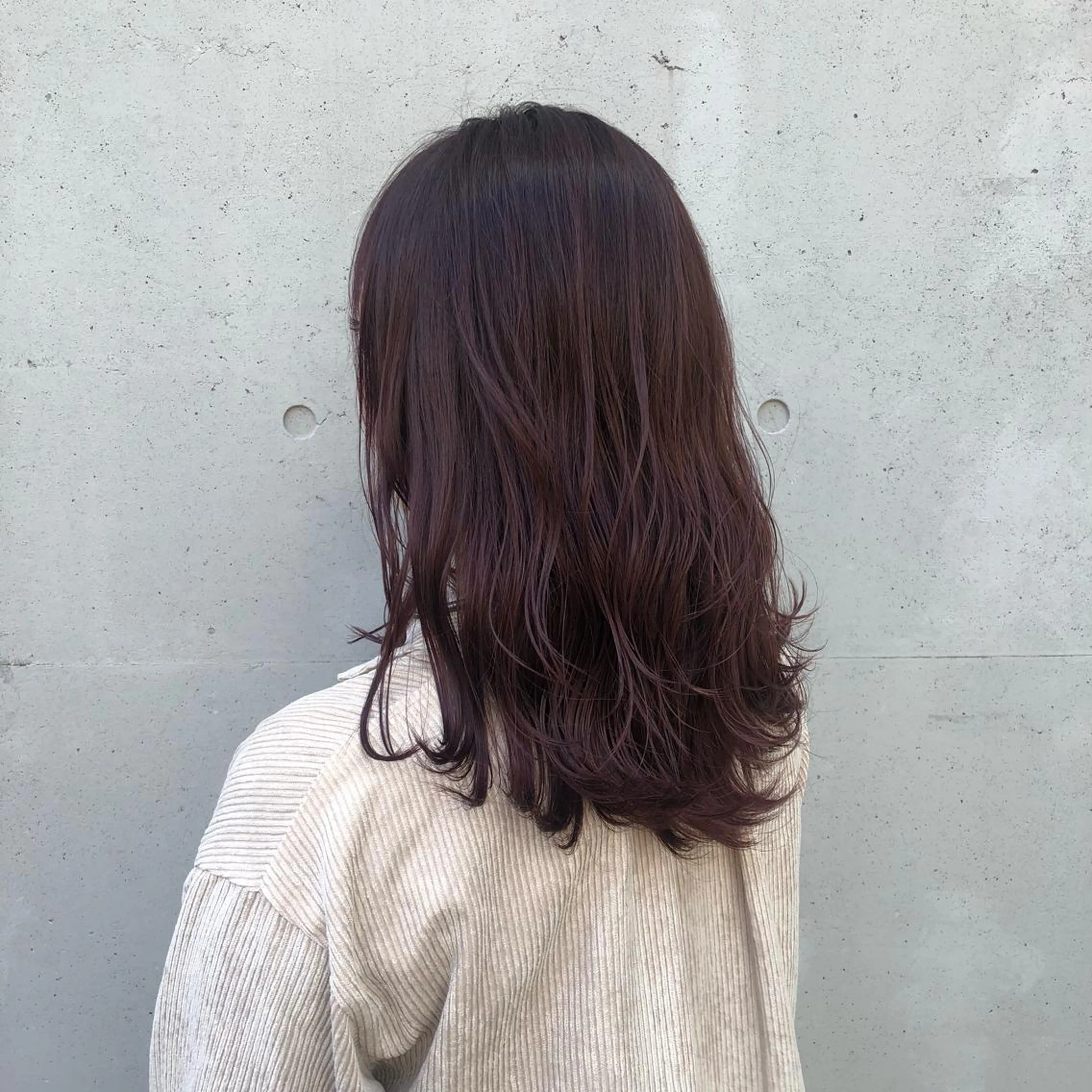 ロング カラー ラベンダーカラー カット ヘアカラー トリートメント 酸性縮毛矯正🧴韓国 レイヤー/髪質改善のヘアスタイル