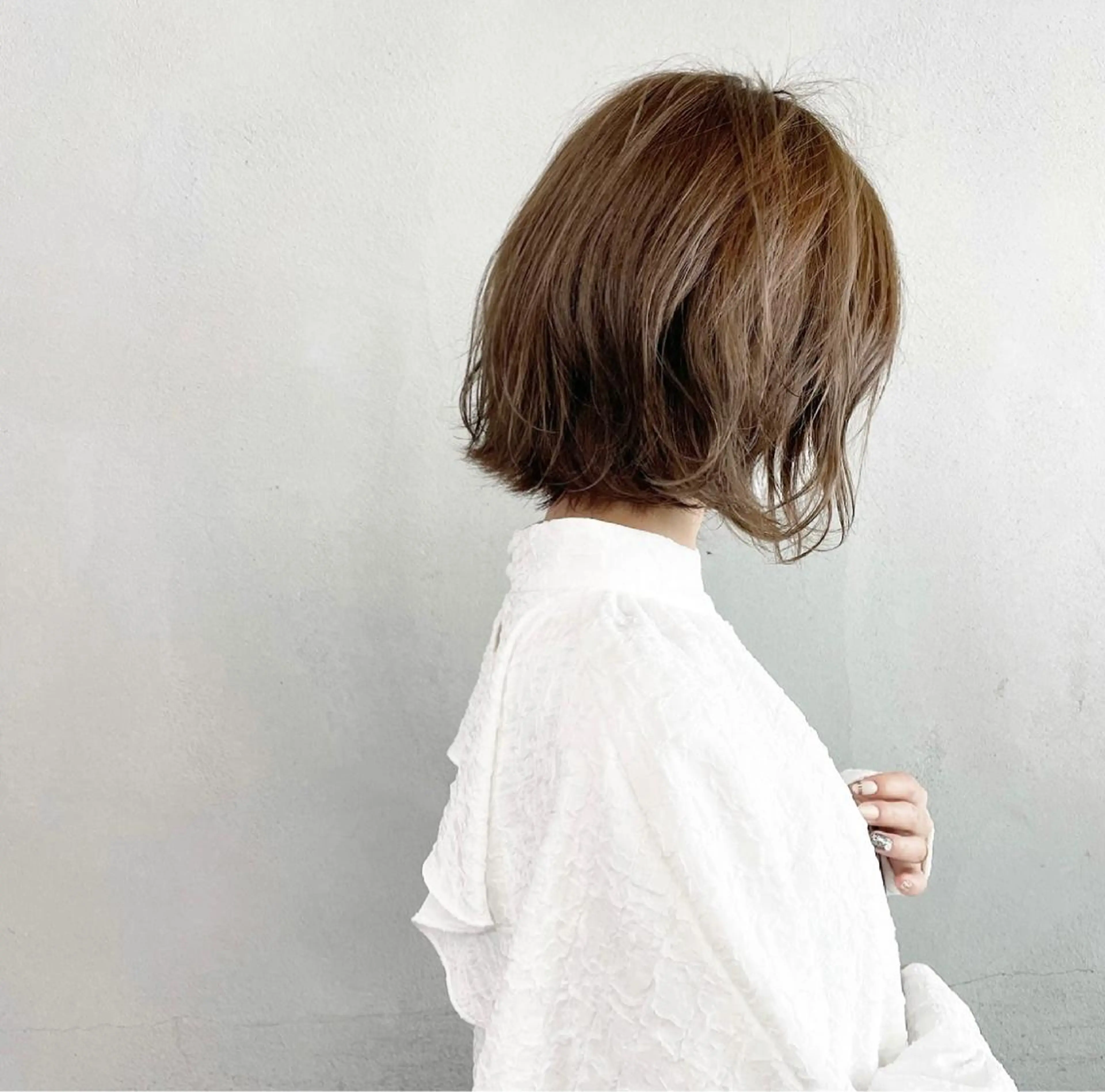 ショート カラー パーマ ヘアアレンジ メンズ キッズ ネイル マツエク・マツパ ブラウンカラー ココアブラウン カラーマツエク ボブ ブラウン カット ヘアカラー #tag 稗田綾加のヘアスタイル