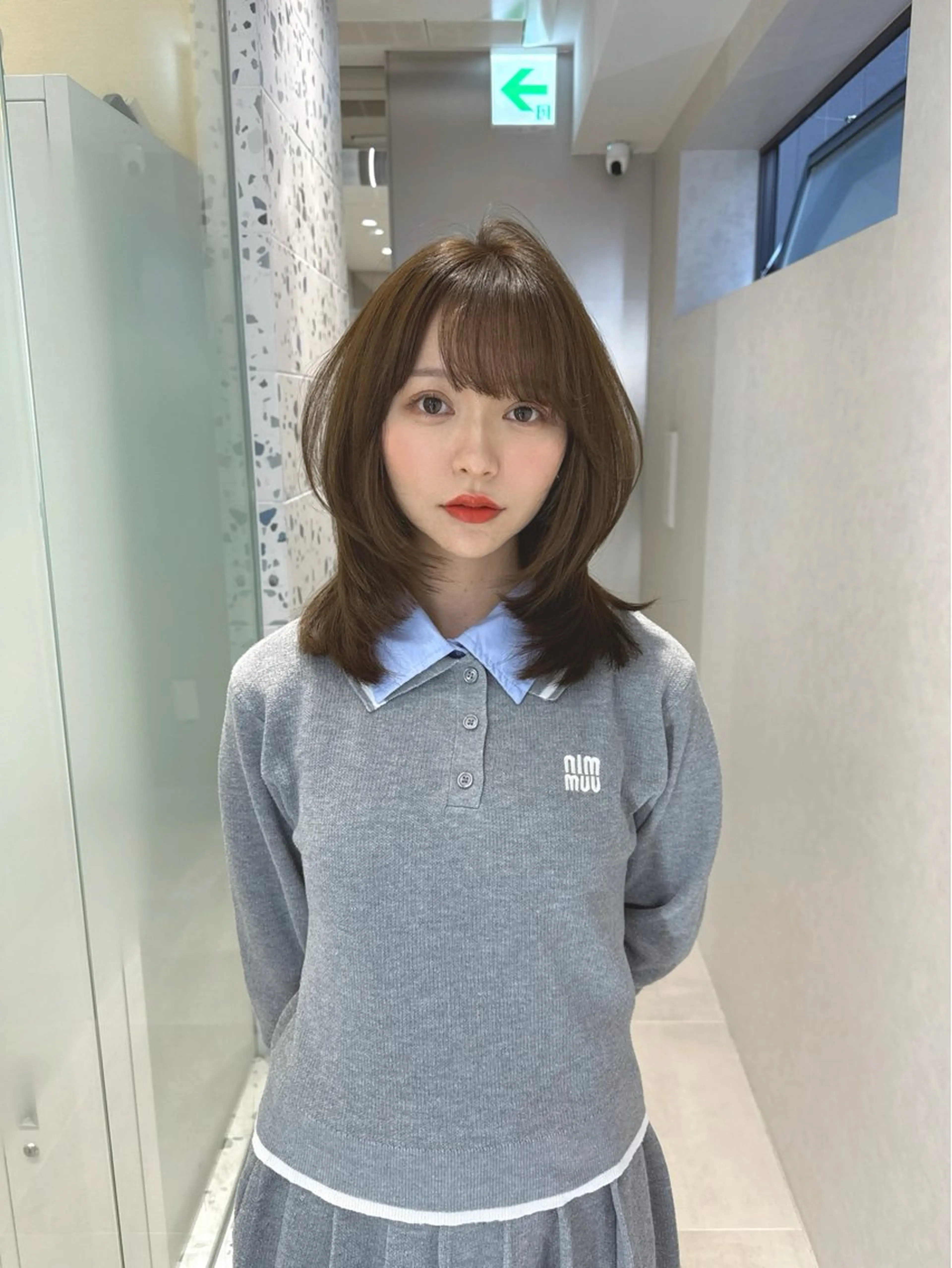 ミディアム カラー カット ヘアカラー トリートメント 矢野 晃平のヘアスタイル