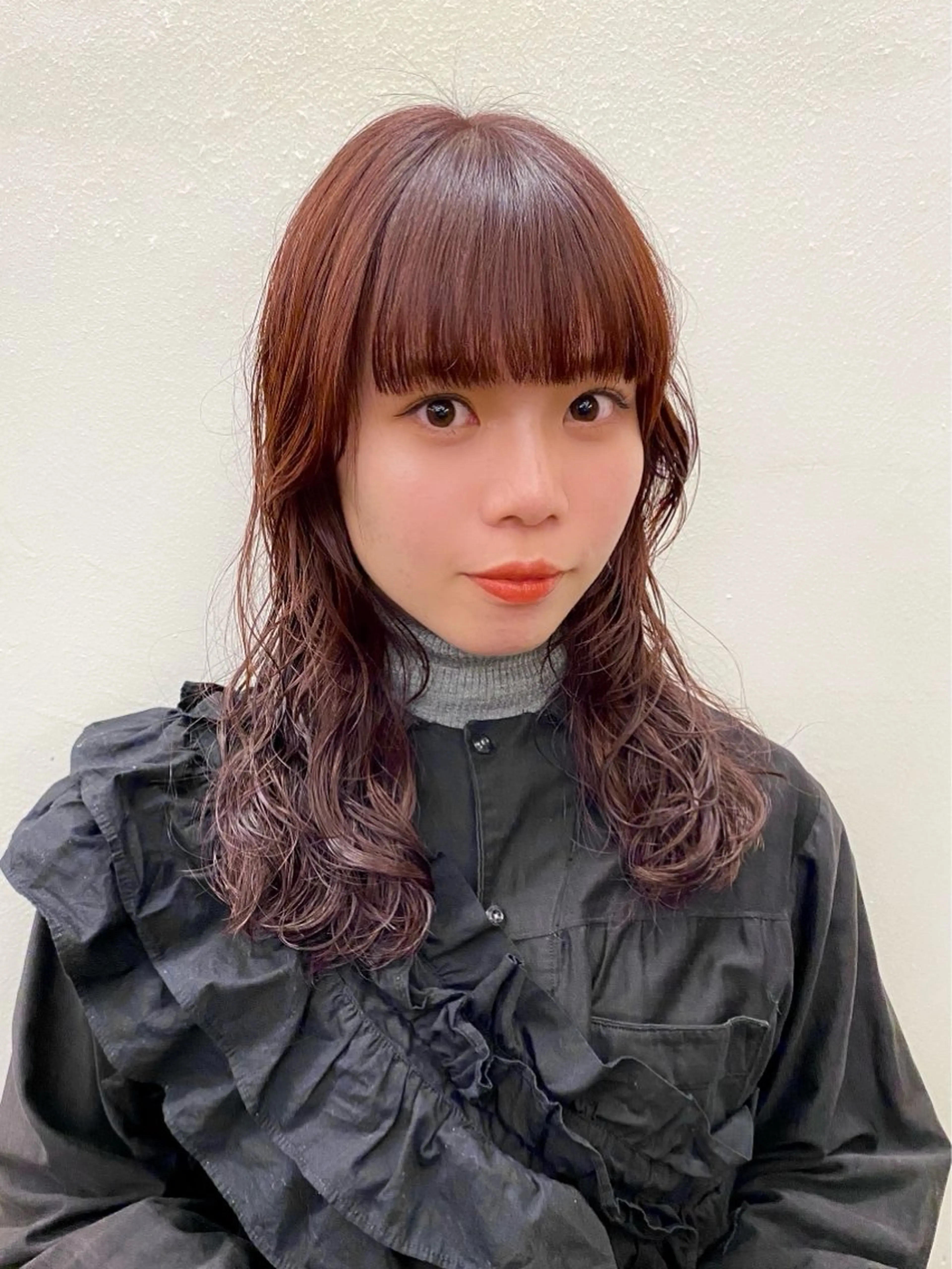 ミディアム カラー パーマ カット ヘアカラー パーマ トリートメント Paddle所属・似合わせレイヤー/ ニュアンスパーマ高倉のヘアスタイル