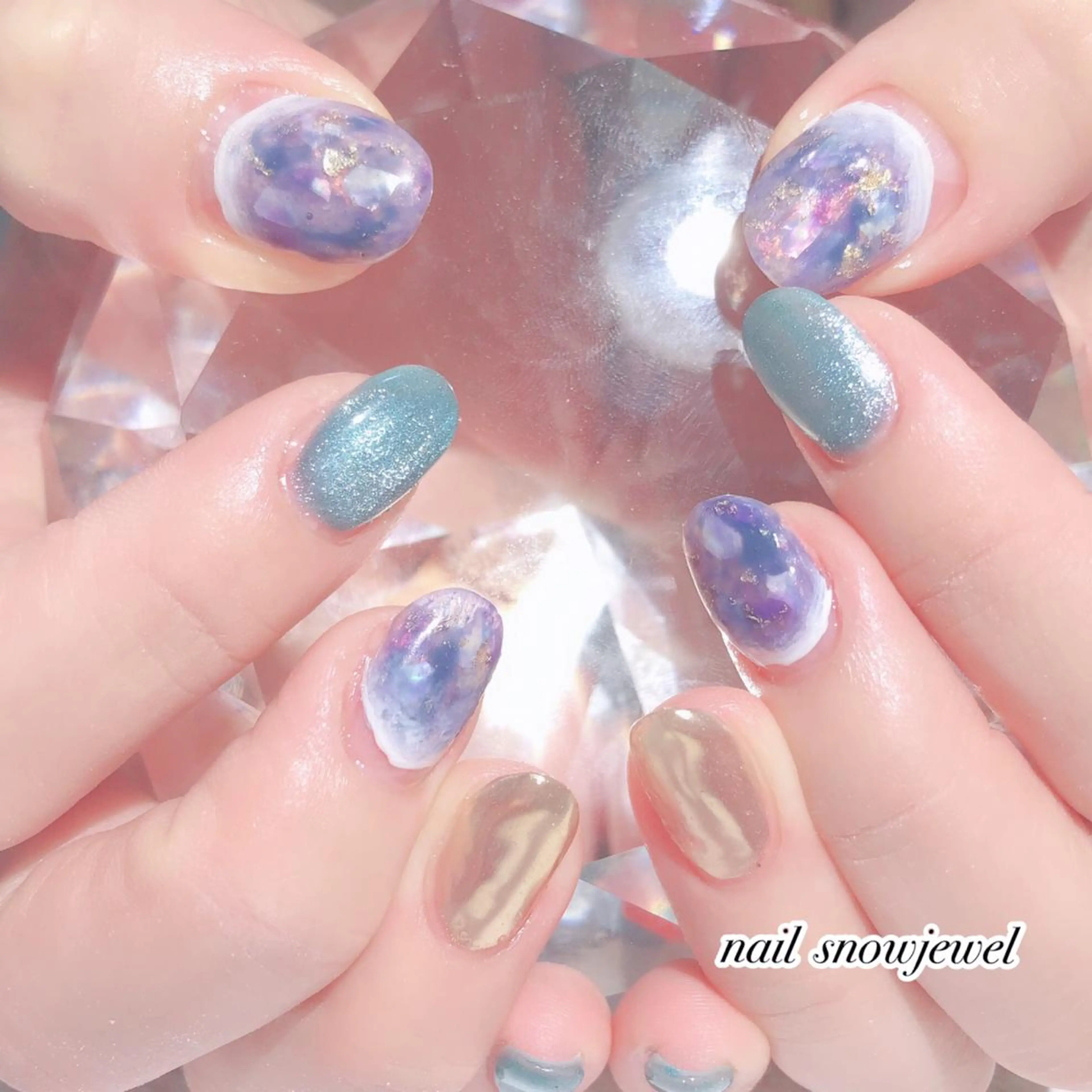 ネイル ハンドネイル nail snowjewelのネイルデザイン