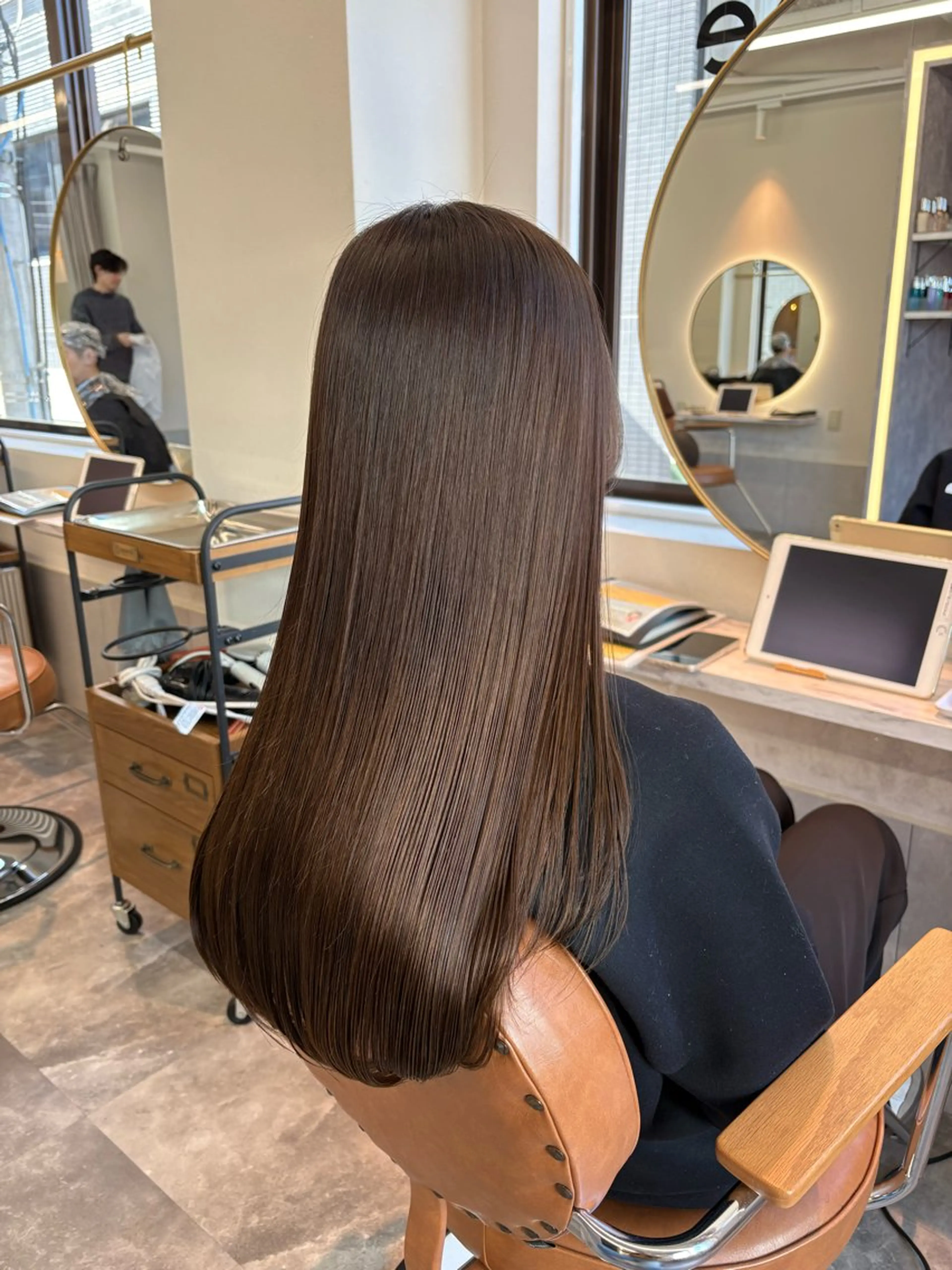 ロング 髪質改善 カット 縮毛矯正 カノエ香椎店 / ハ瀬川千夏のヘアスタイル