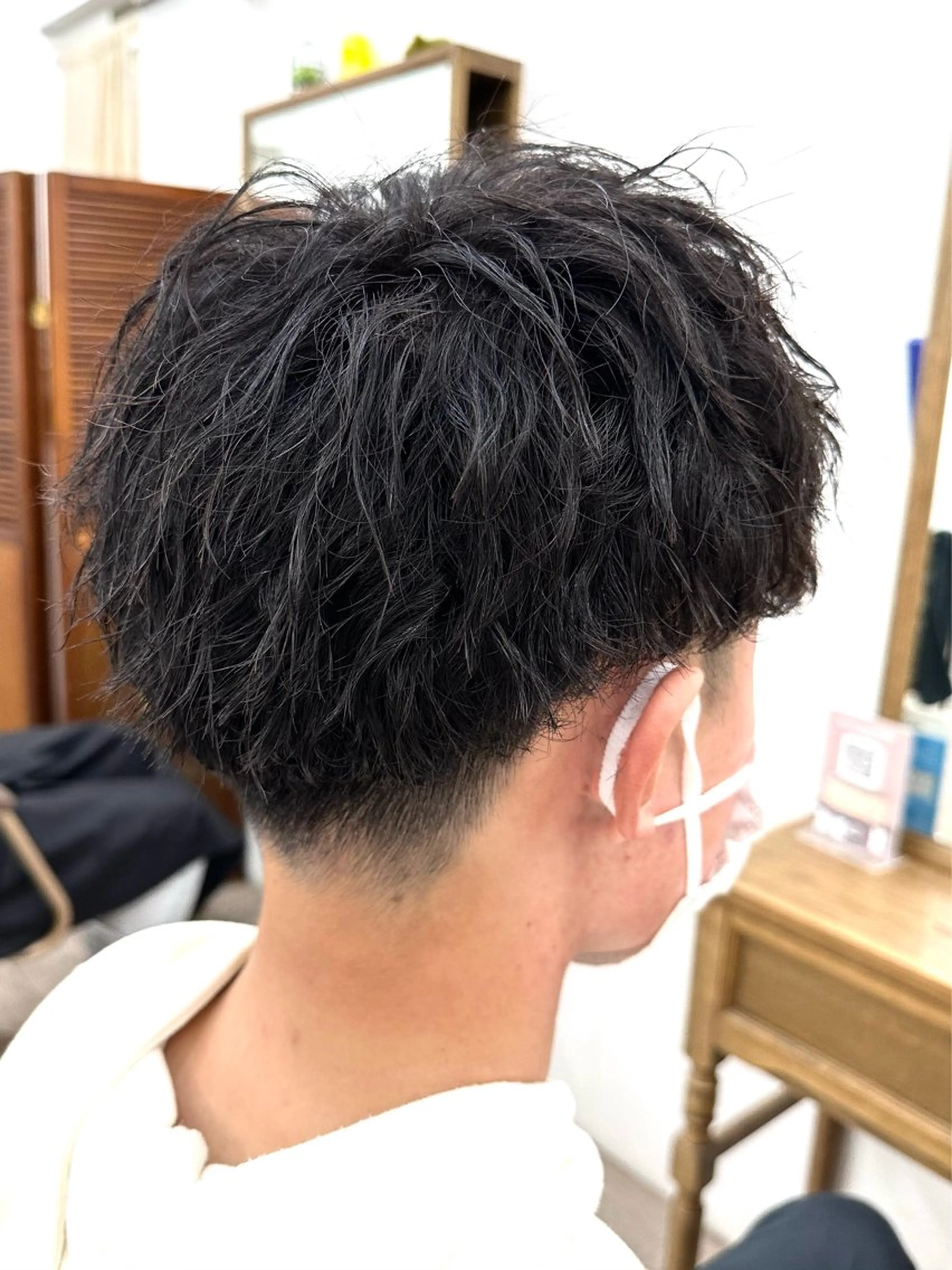ショート メンズ カット パーマ 樫崎 遼のヘアスタイル