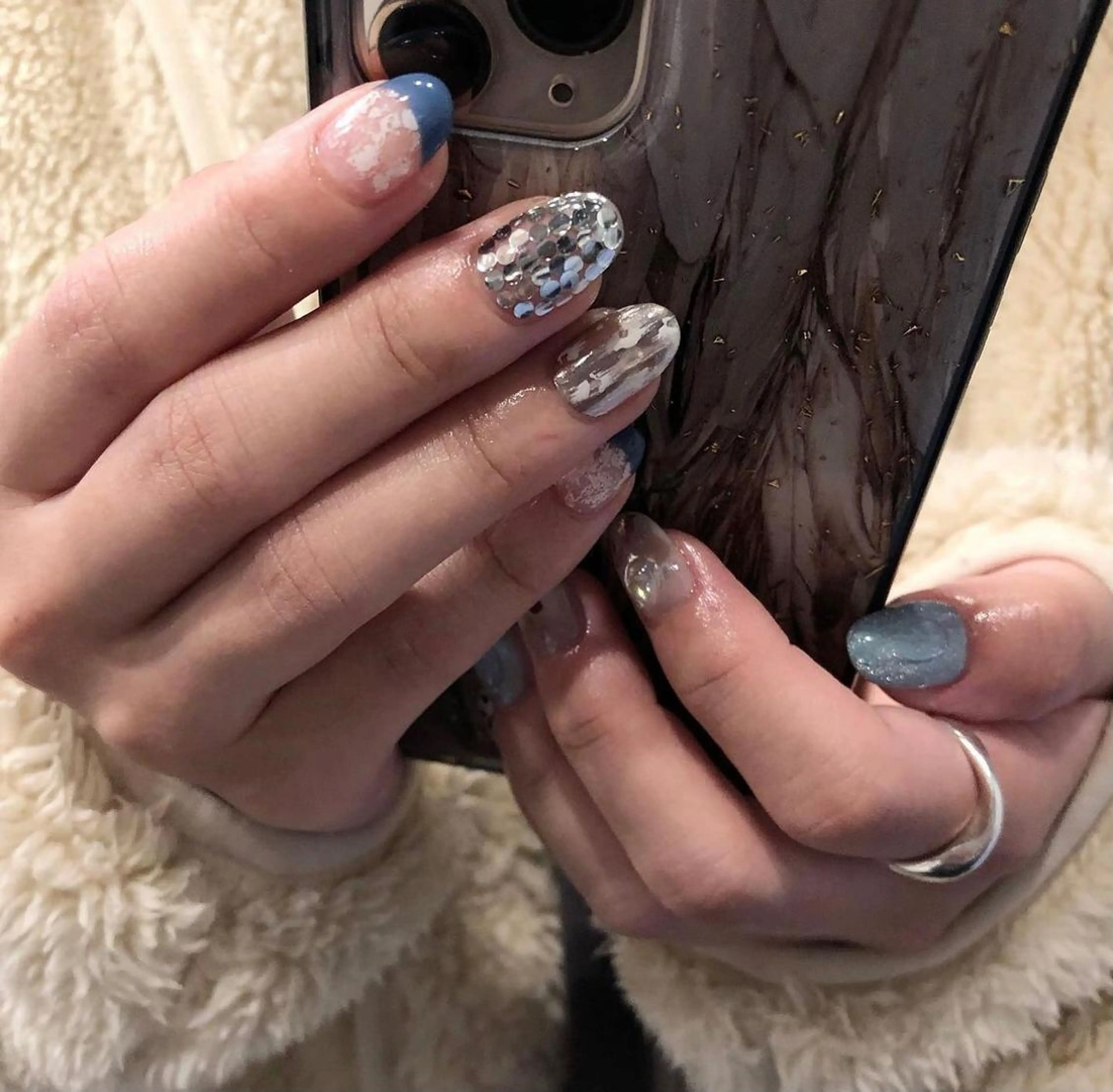 ネイル パラあり！フィルイン 美フォルムのネイルデザイン