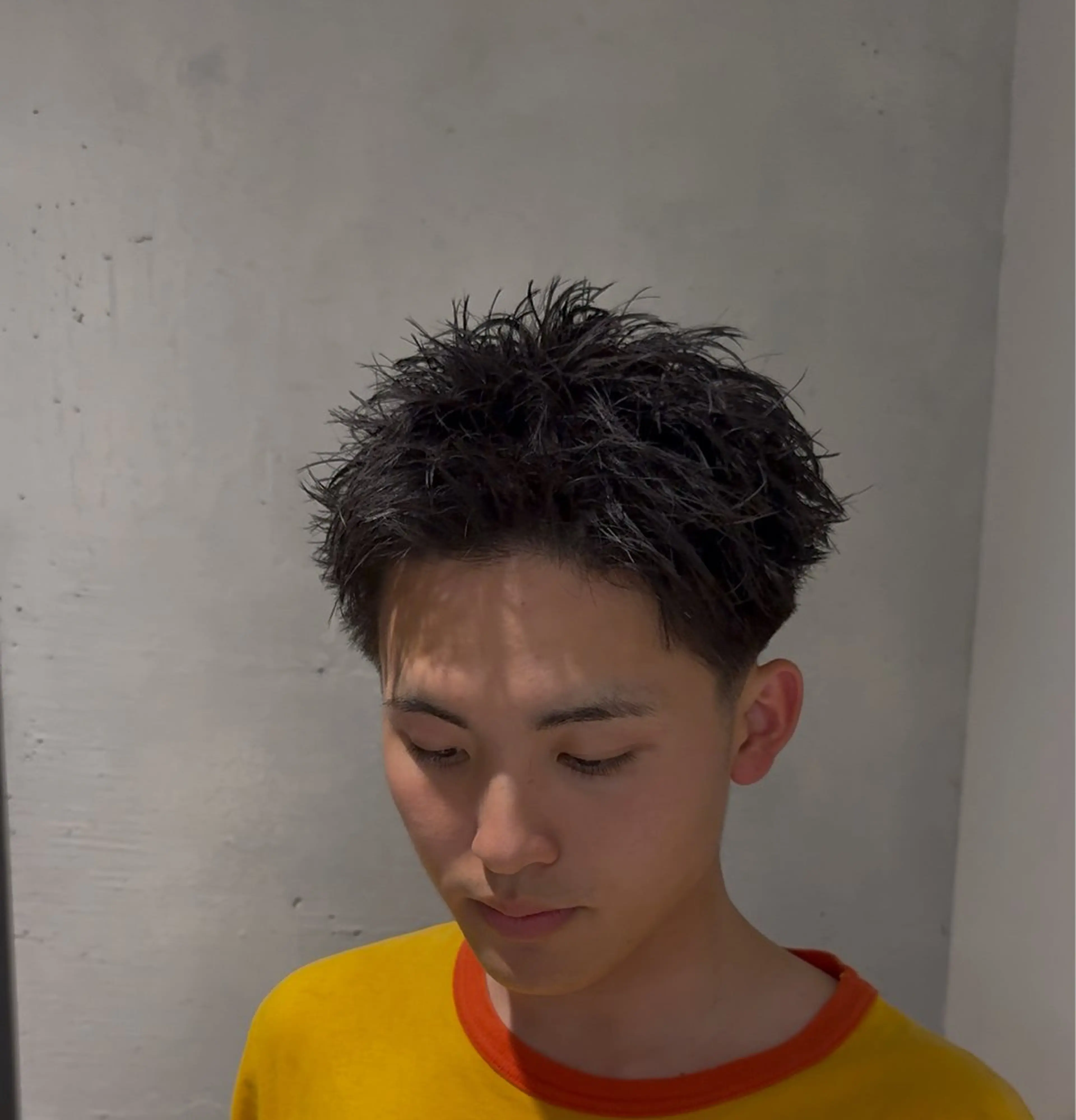 パーマ メンズ SALOWIN梅田茶屋町North店所属・岡田/メンズ特化/パ ーマ&ショートのプロのヘアスタイル