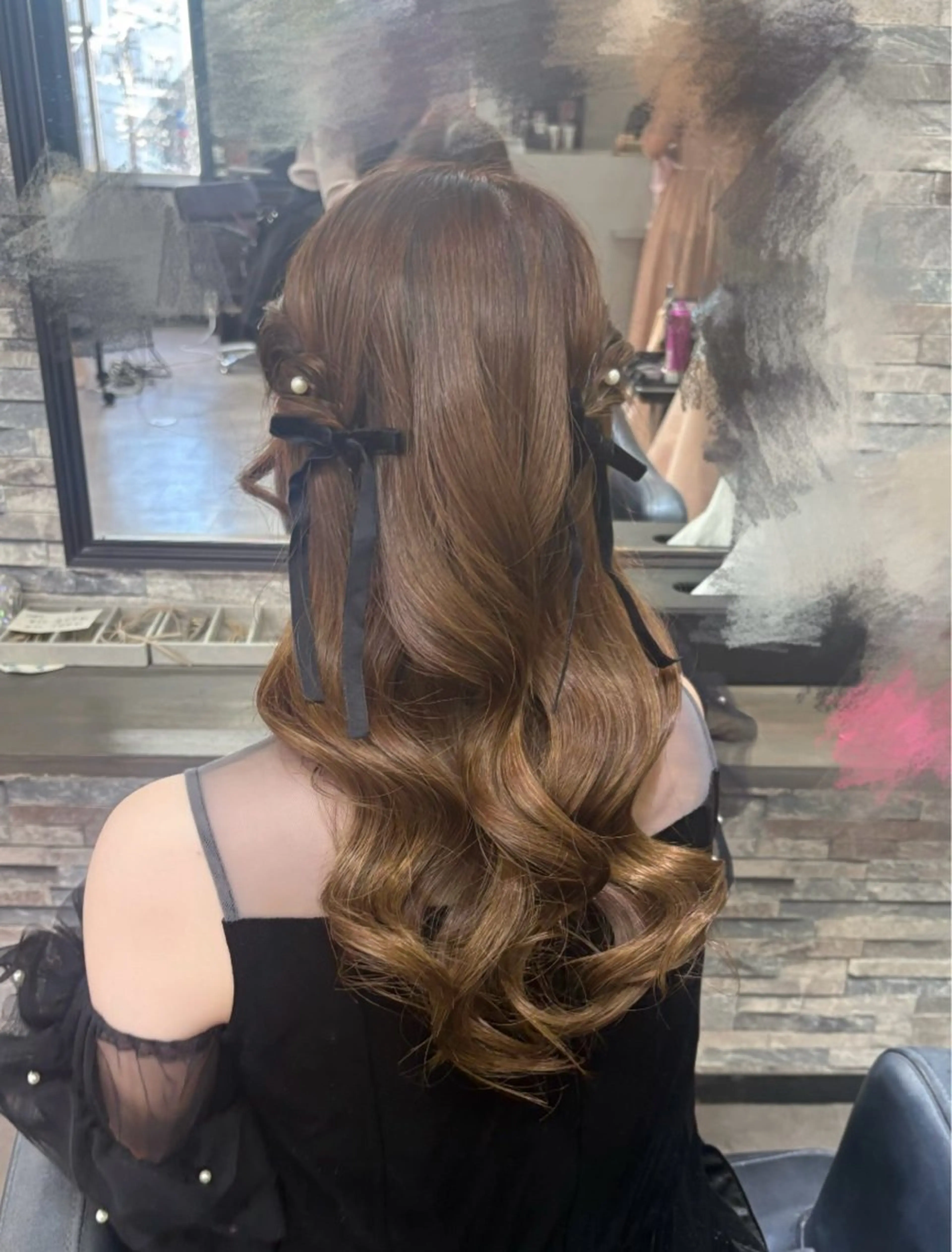 ロング OZ梅田♡ ゆはなブリーチのヘアスタイル