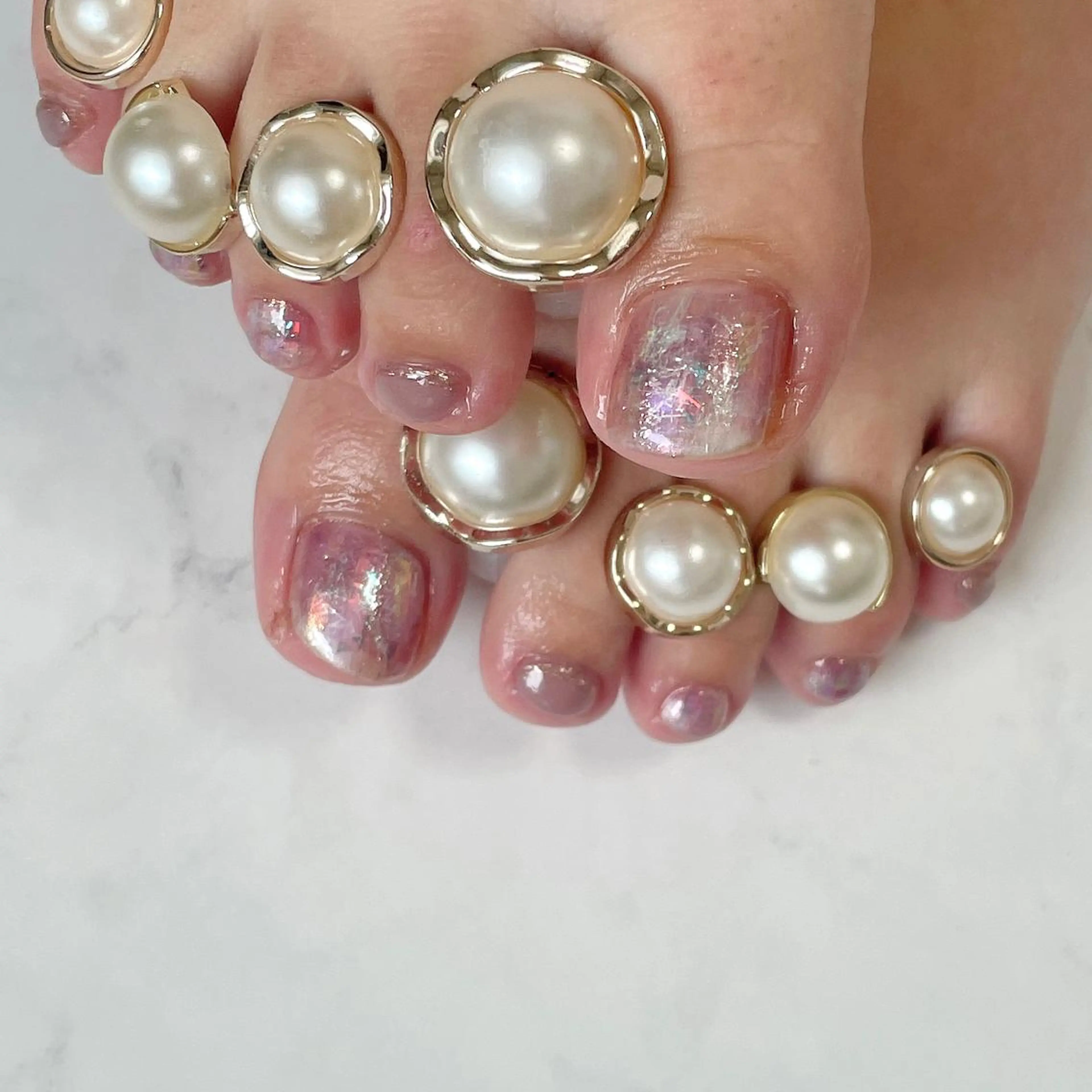 ネイル ジェルネイル ミラーネイル ニュアンスネイル amulet TOMOMIのネイルデザイン