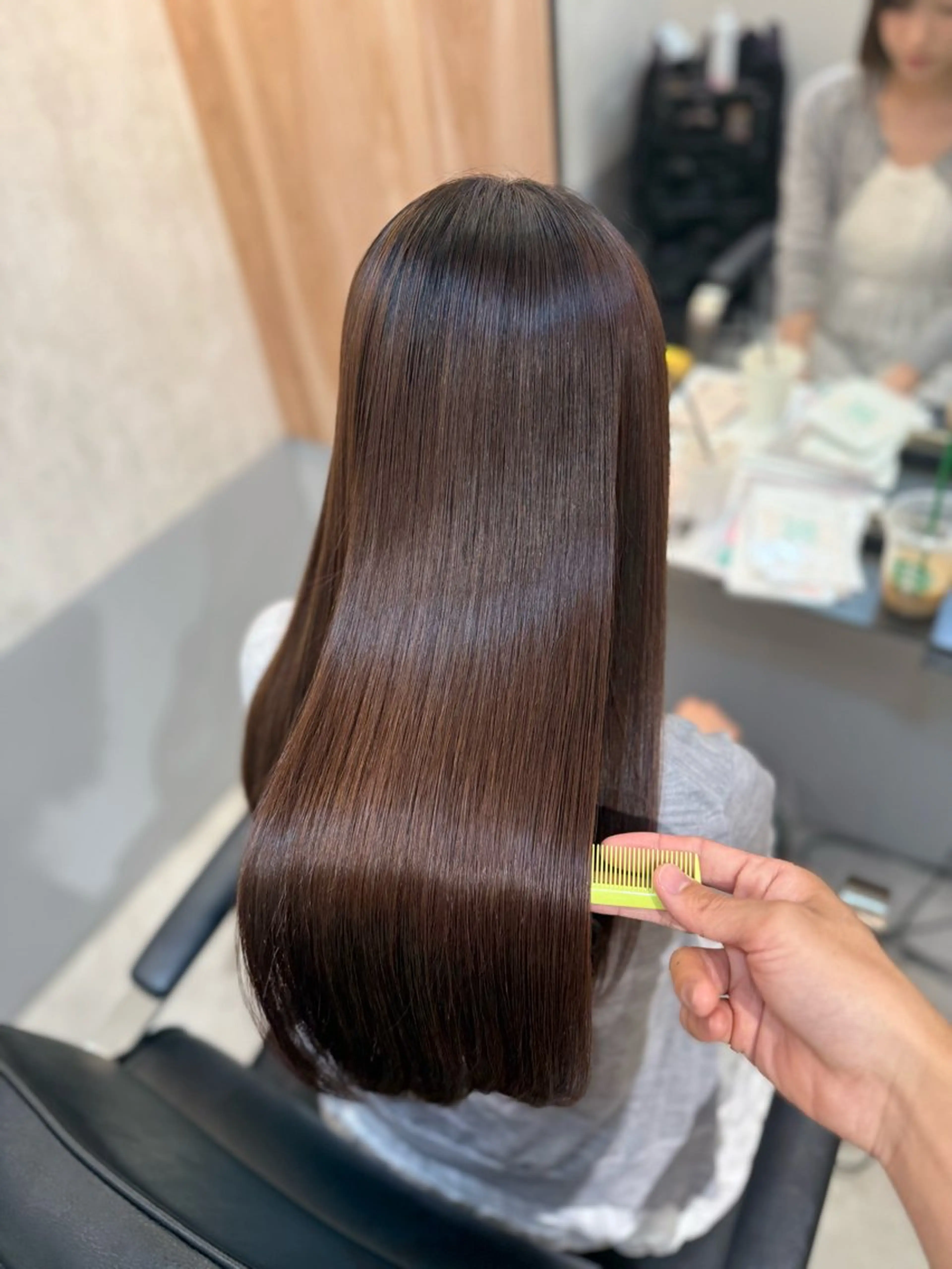 ロング 髪質改善 若命燿史/レイヤー 縮毛矯正/髪質改善のヘアスタイル