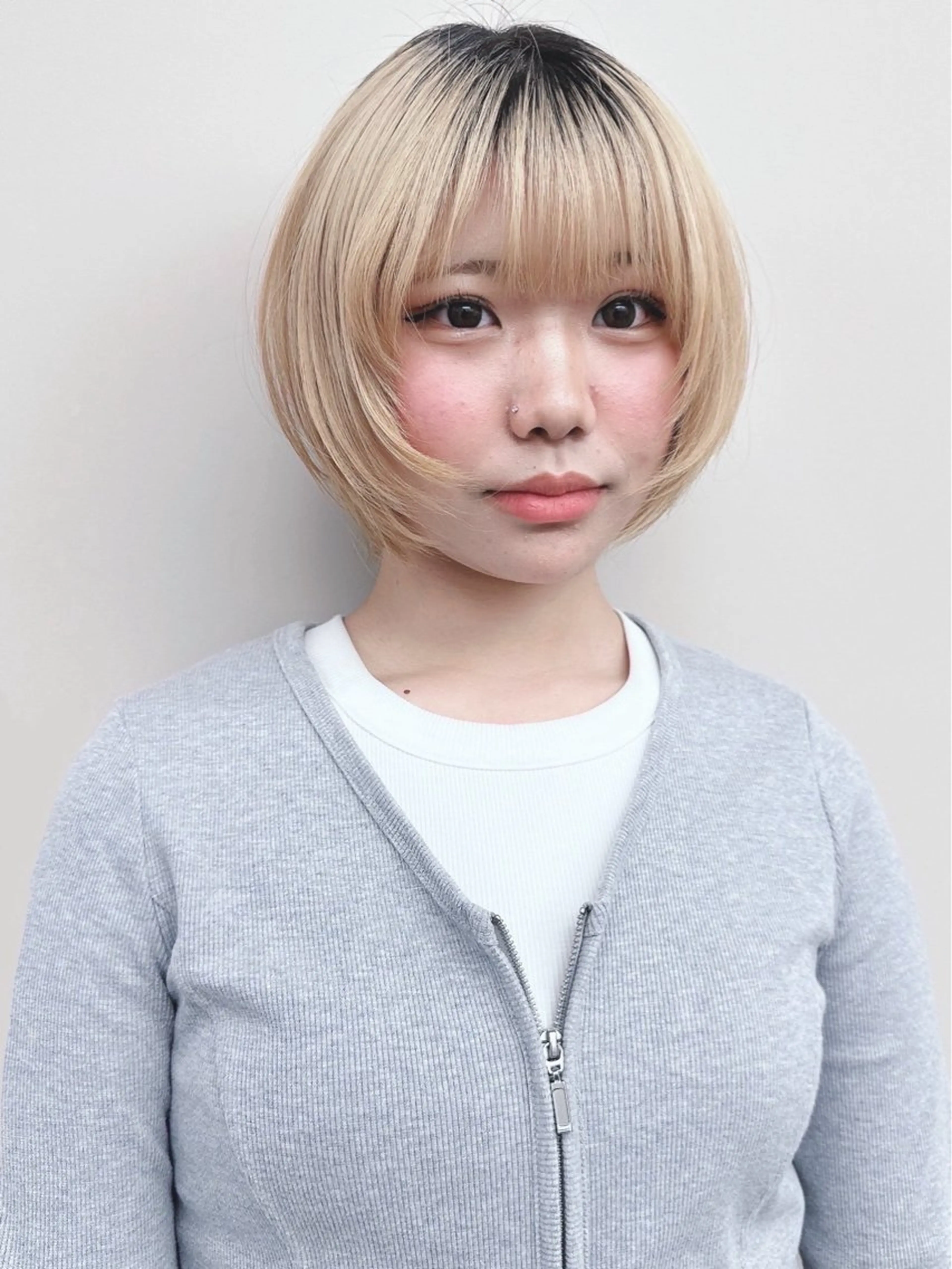 ショート カット トリートメント ボブ/ゆるふわ ボブパーマ/とういのヘアスタイル