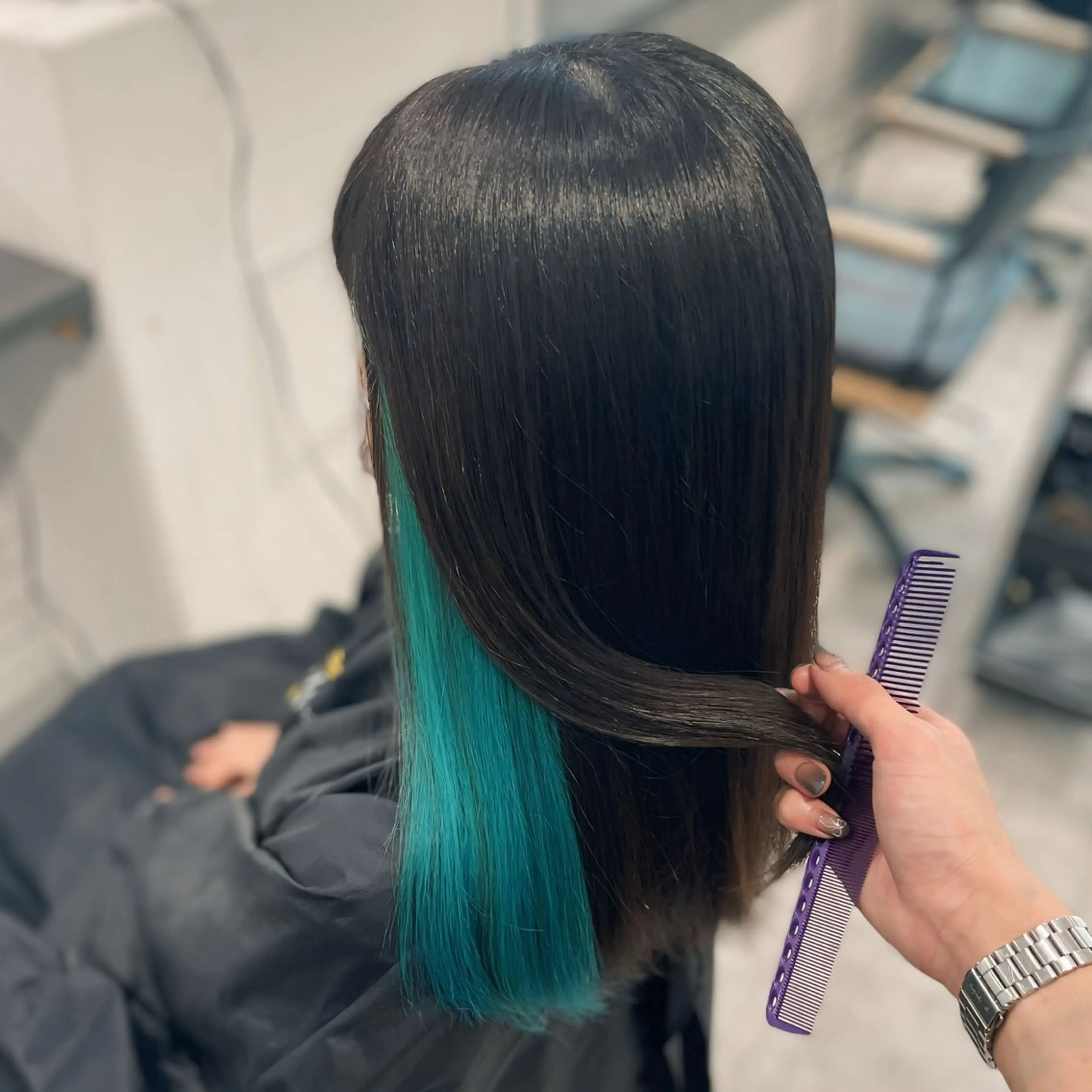 ロング カラー ヘアカラー トリートメント GaKu/ハイトーン /ブリーチ/レイヤーのヘアスタイル