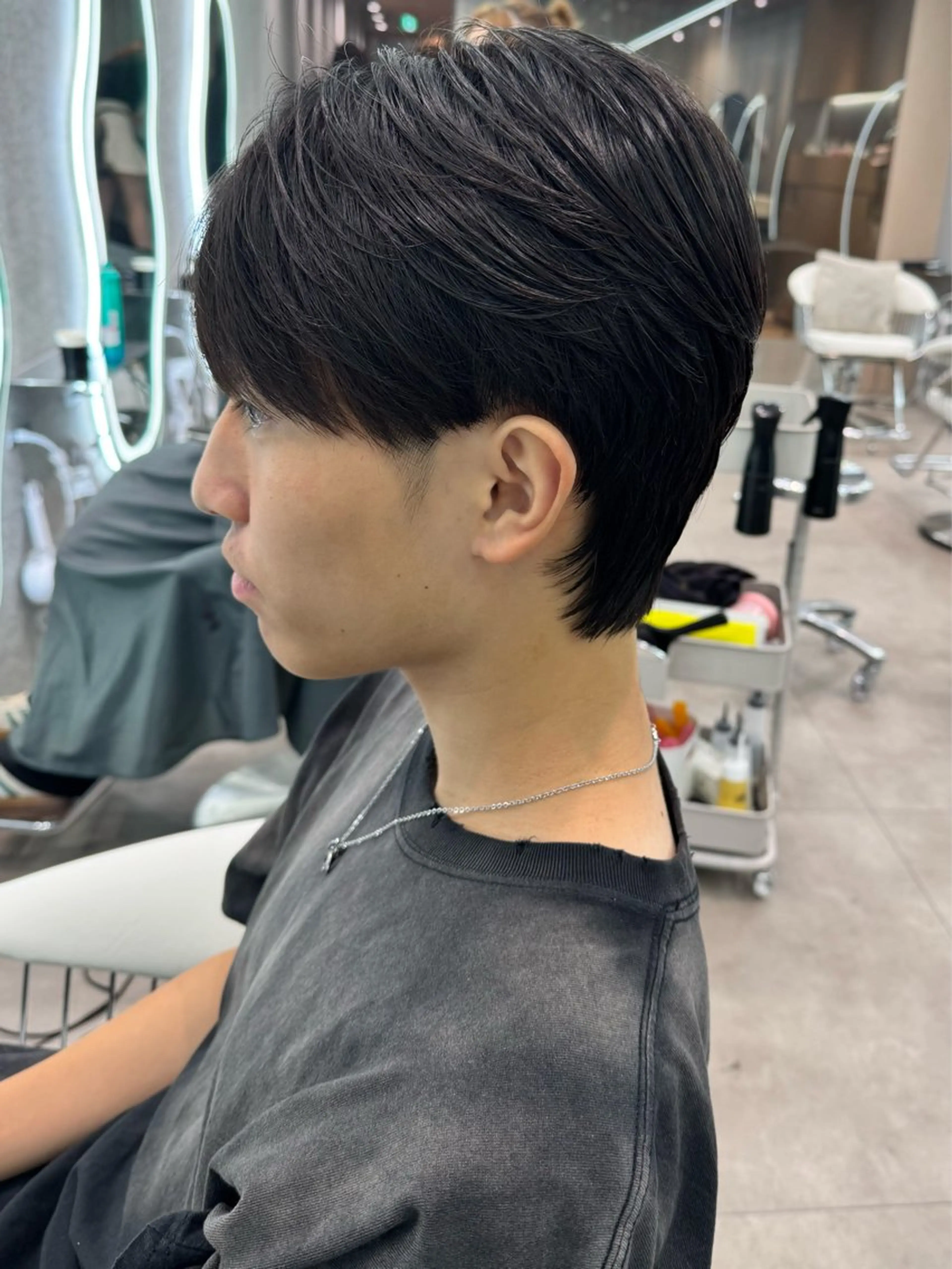 ショート パーマ メンズ カット 縮毛矯正 🔶似合わせセンター パート/ヤス🔶のヘアスタイル