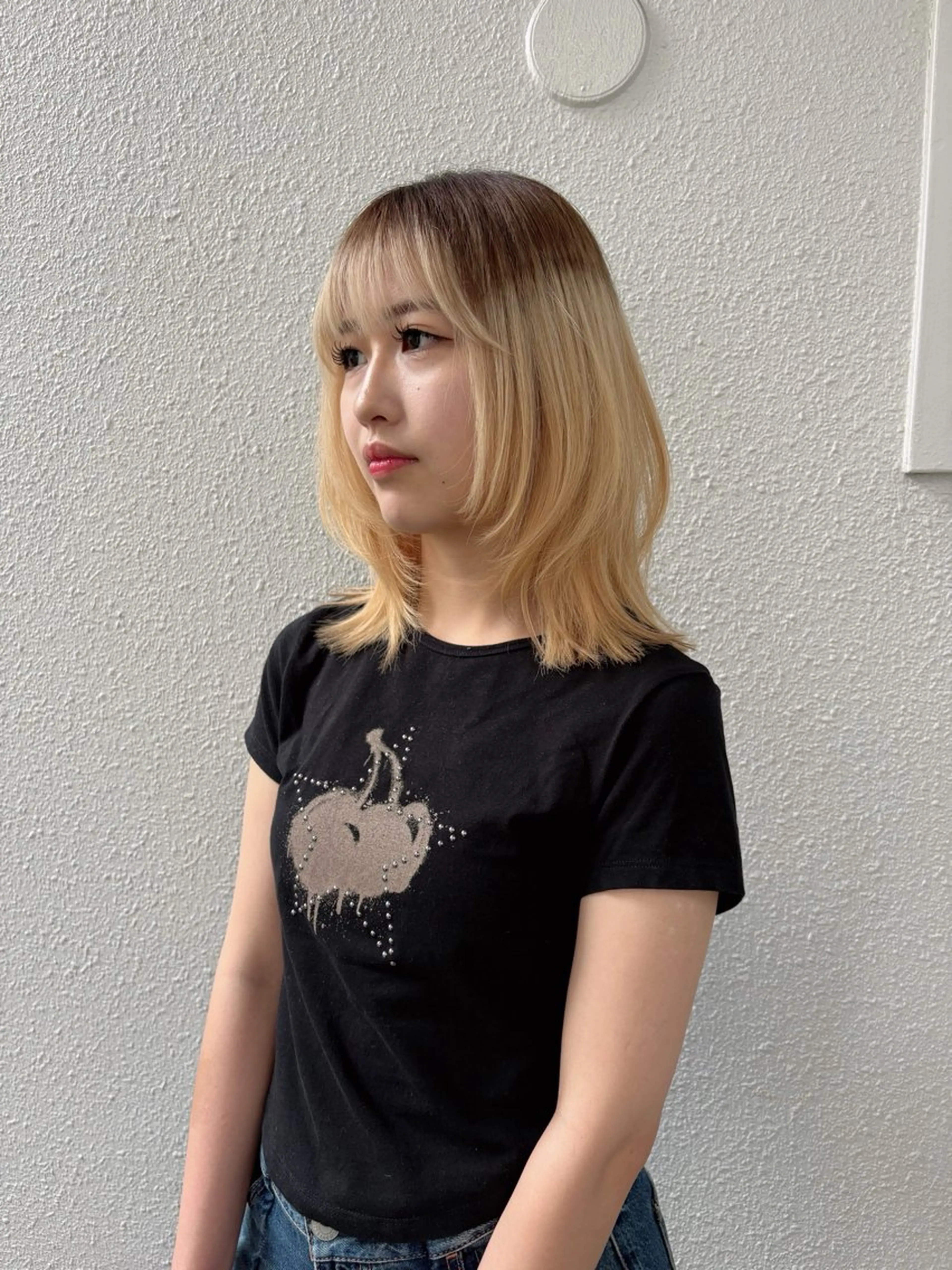 ミディアム とびまつ /ショート/脱白髪染のヘアスタイル