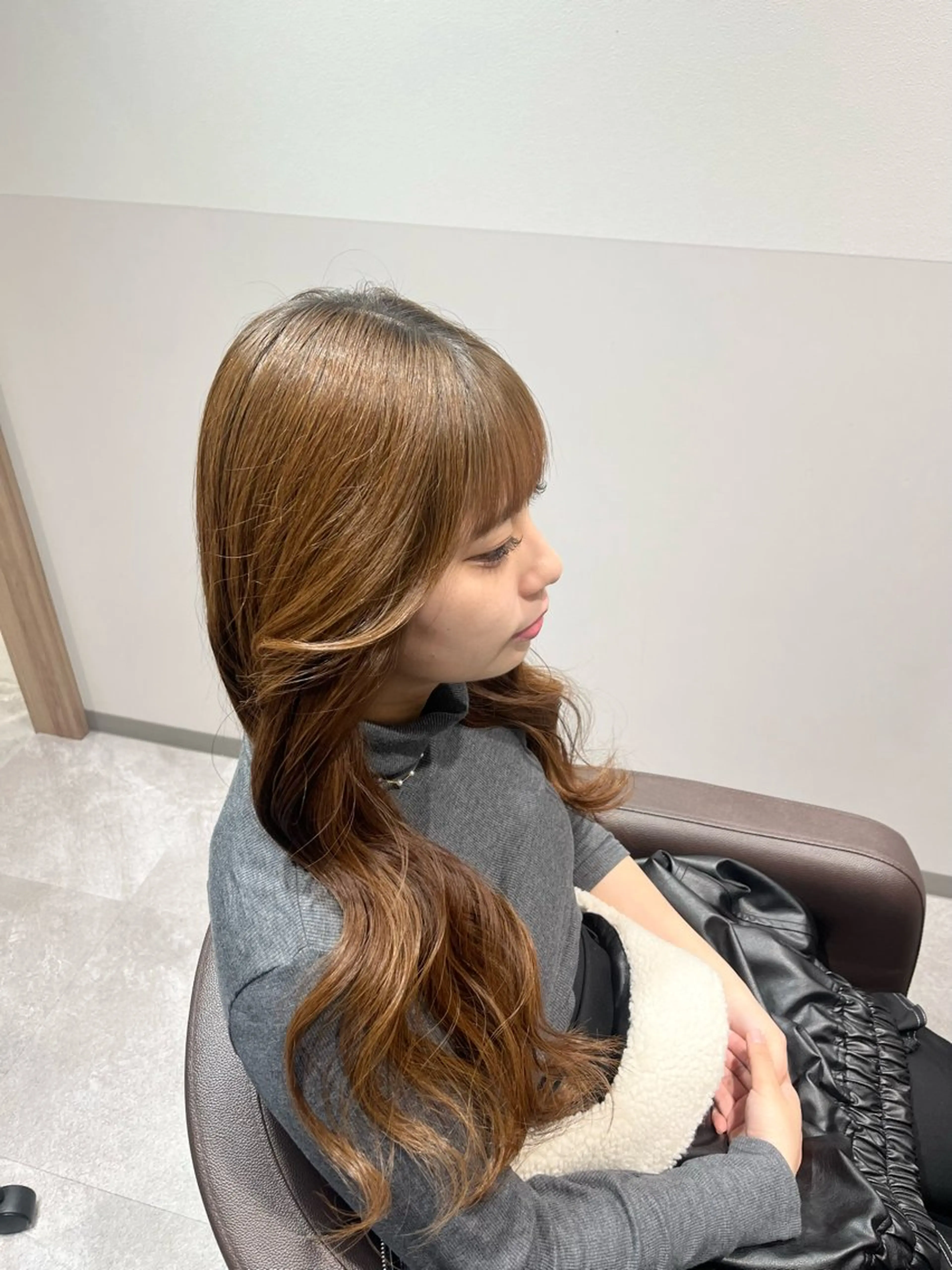 ロング 韓国風ヘア ヘアセット 大宮レイヤーカット× 透明感カラー　rioのヘアスタイル