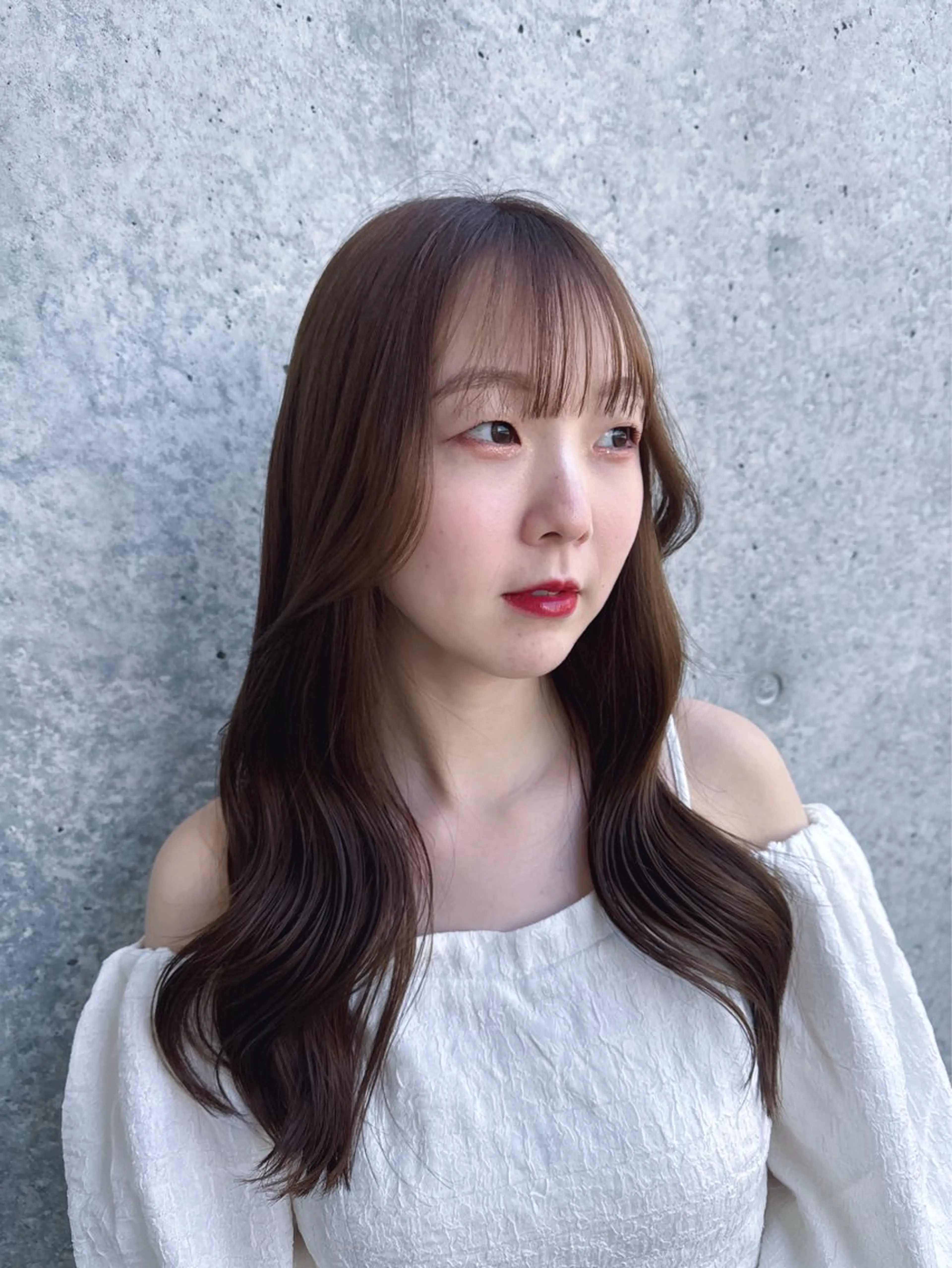 ロング カラー ベージュカラー ラベンダーカラー ラベンダーベージュ カット ヘアカラー SALOWIN 岡山店所属・SALOWIN / manaka 🪽のヘアスタイル