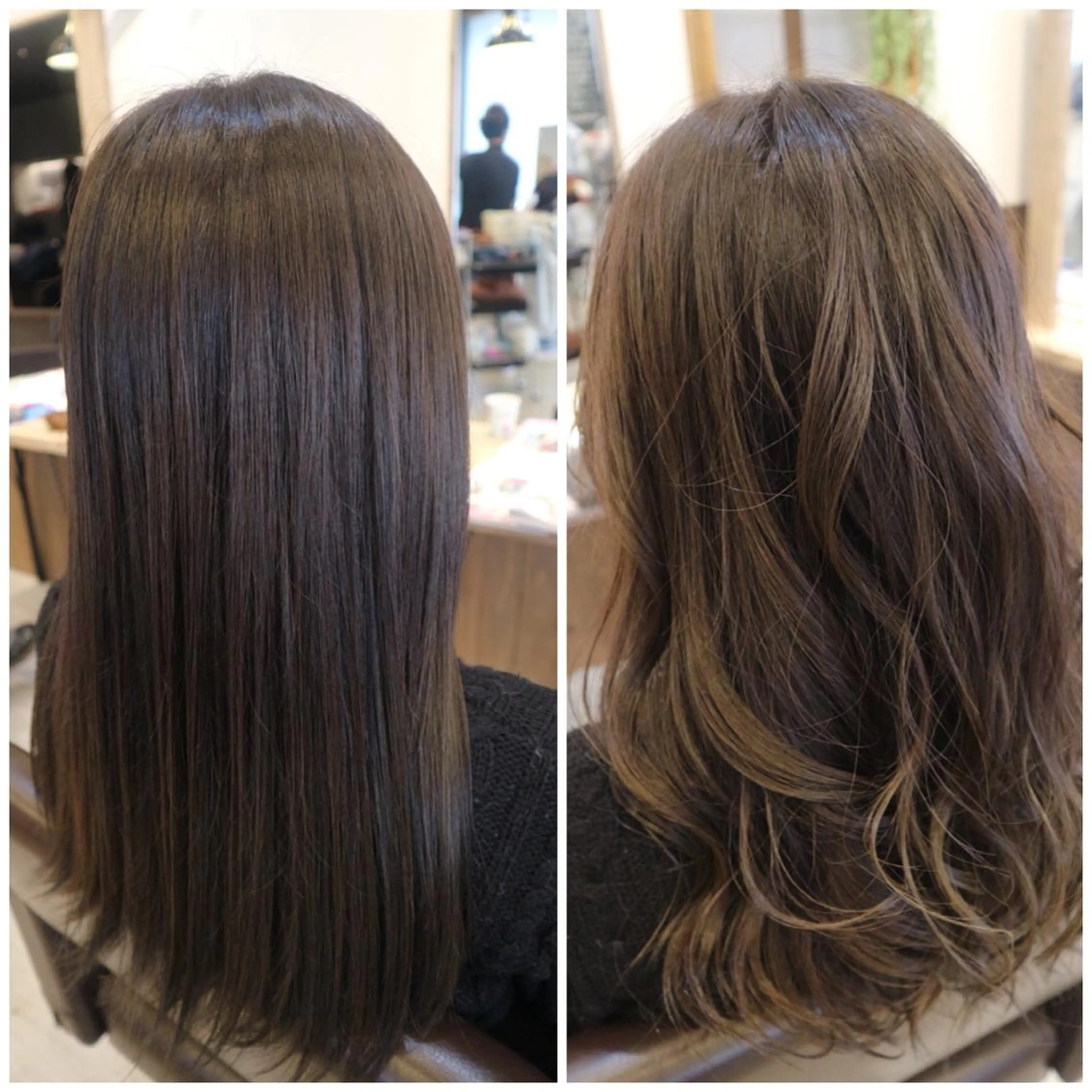 ロング カラー 土屋 ゆうこのヘアスタイル