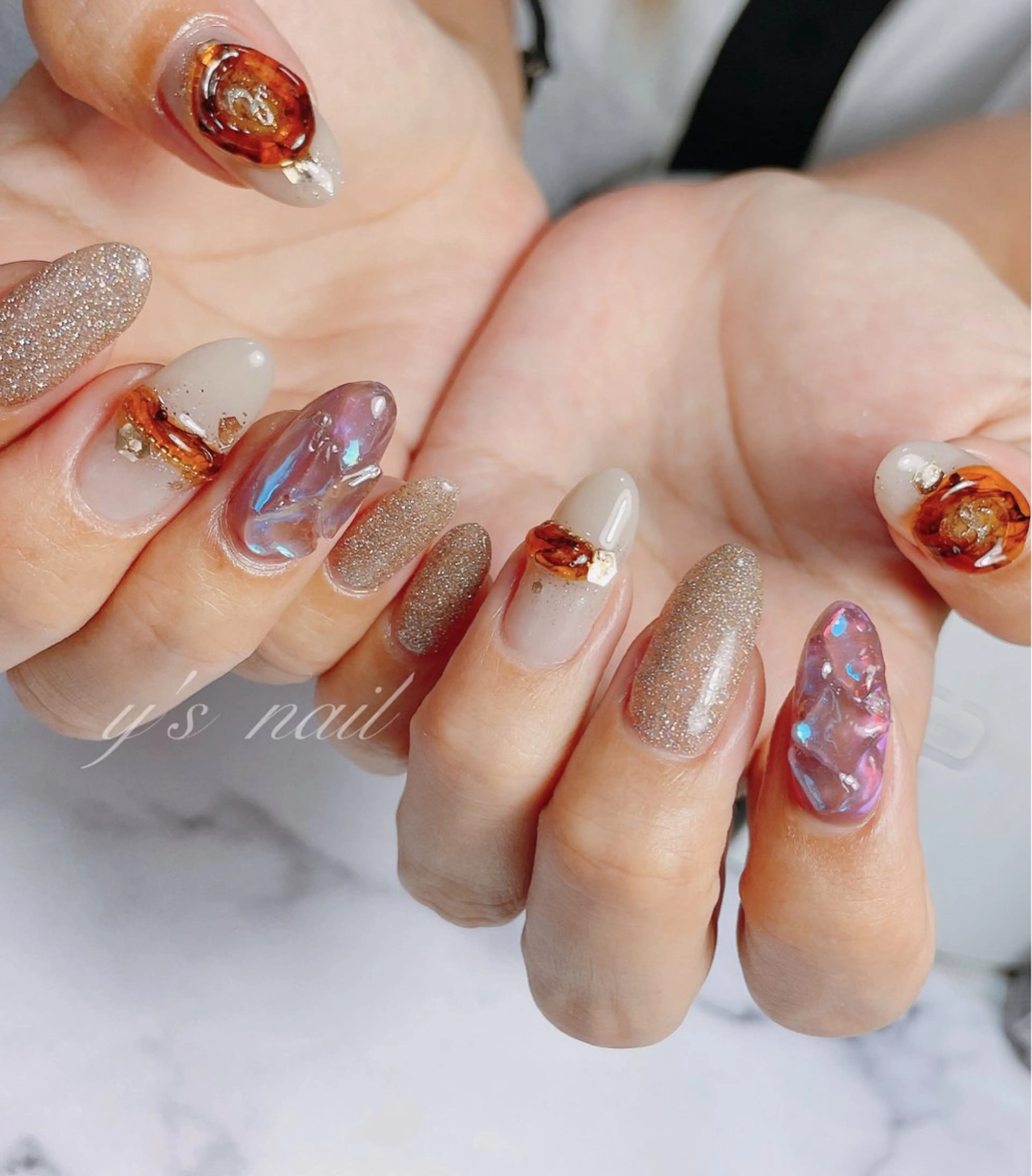 ネイル ハンドネイル y’s nail ✧ゆきのネイルデザイン