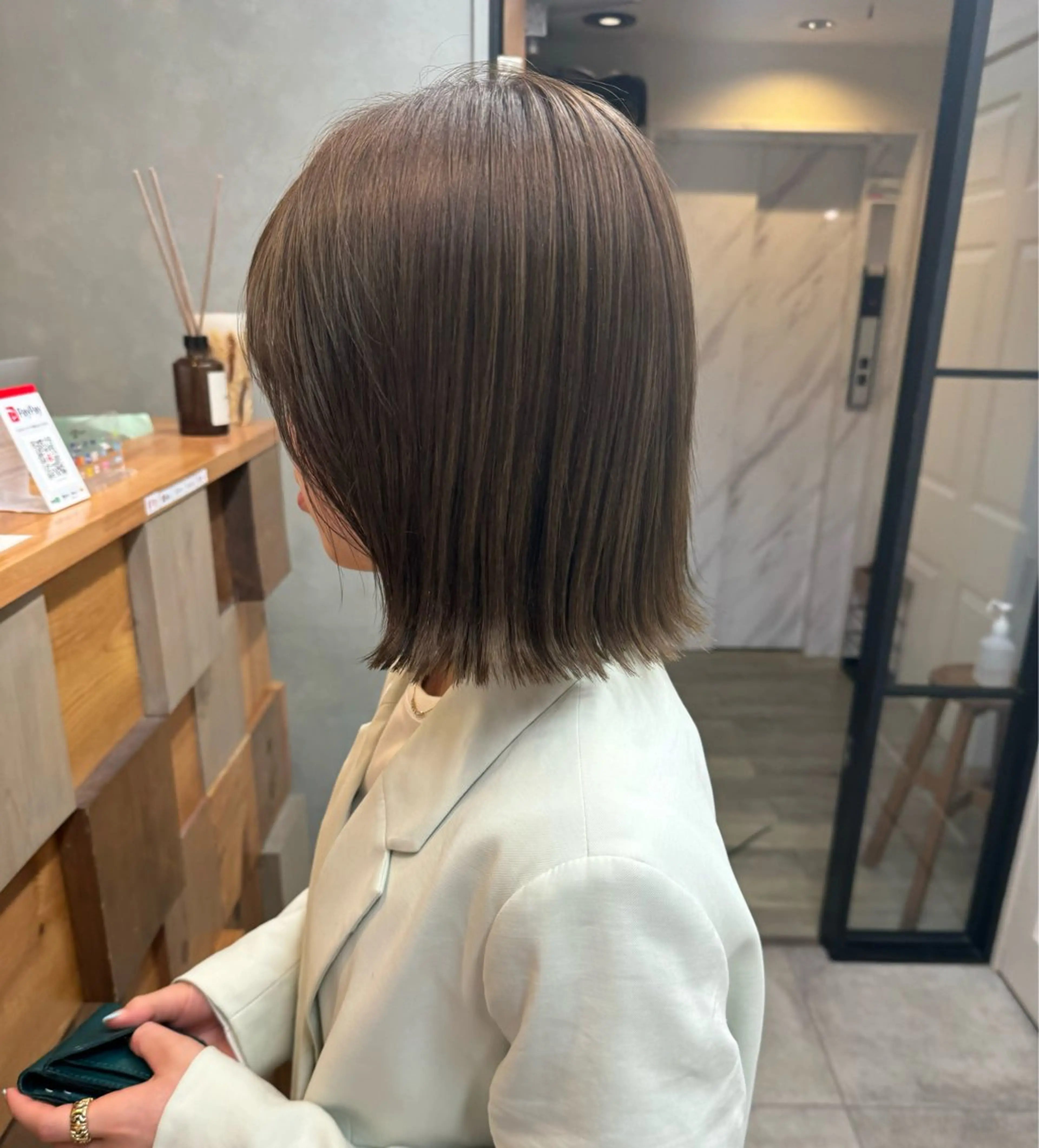 ミディアム カラー カット ヘアカラー 透明感カラー ☆akoのヘアスタイル