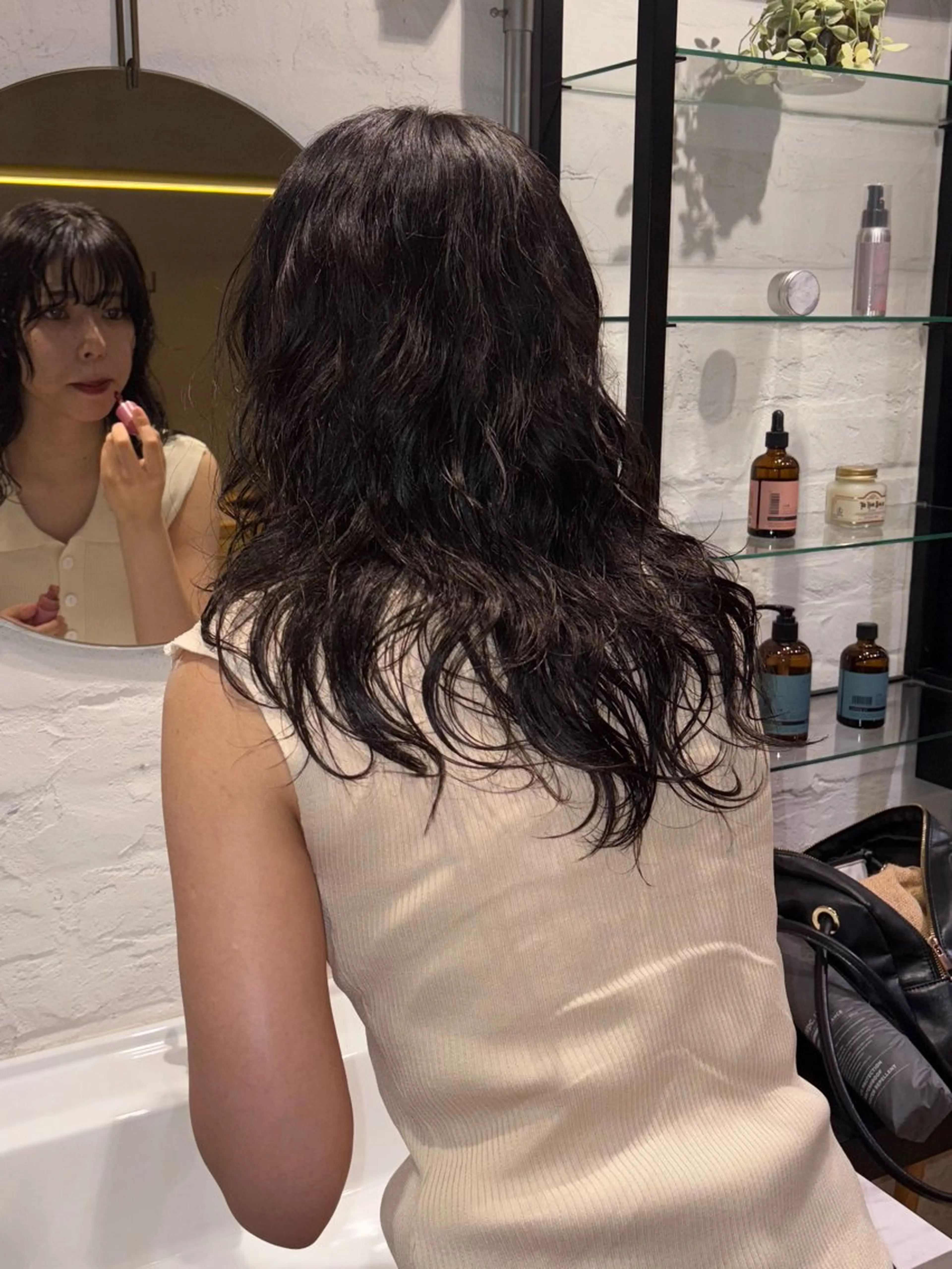 ロング ヘアカラー レイヤーカット🐩 透明感カラー モカのヘアスタイル