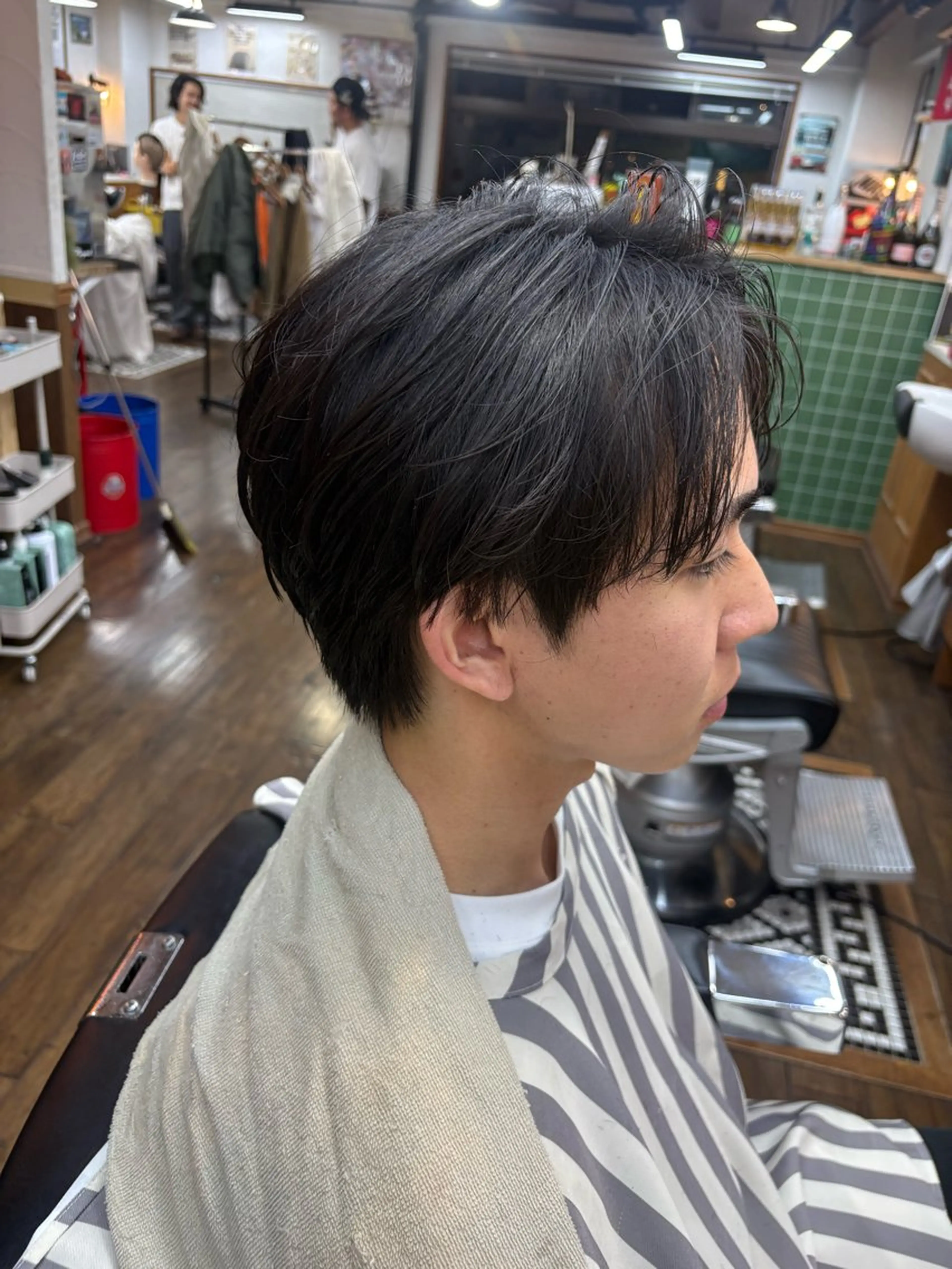 ショートスタイル　刈り上げなしの写真