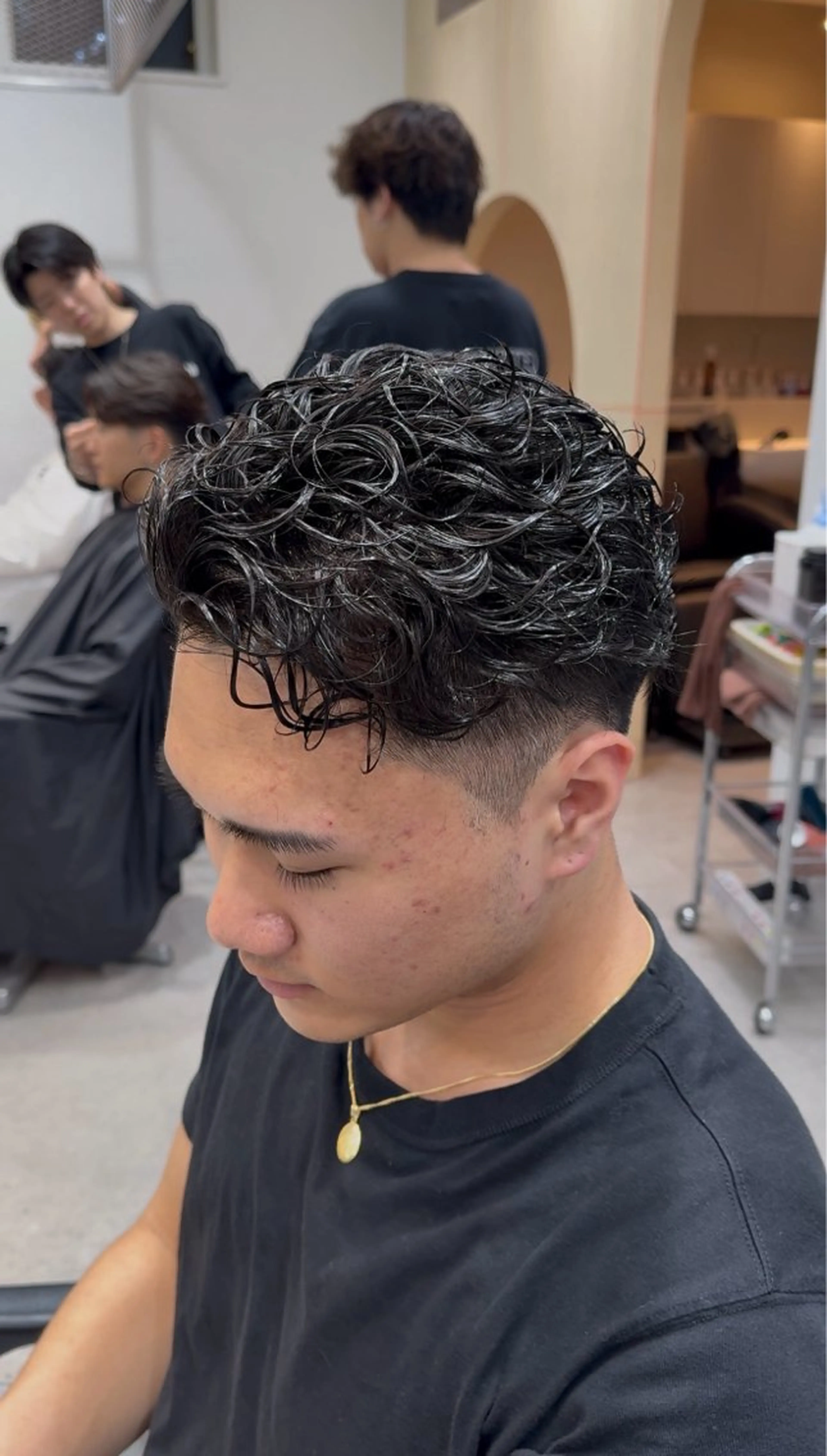 カット＋オールバックパーマ🔙🔙🔙の写真