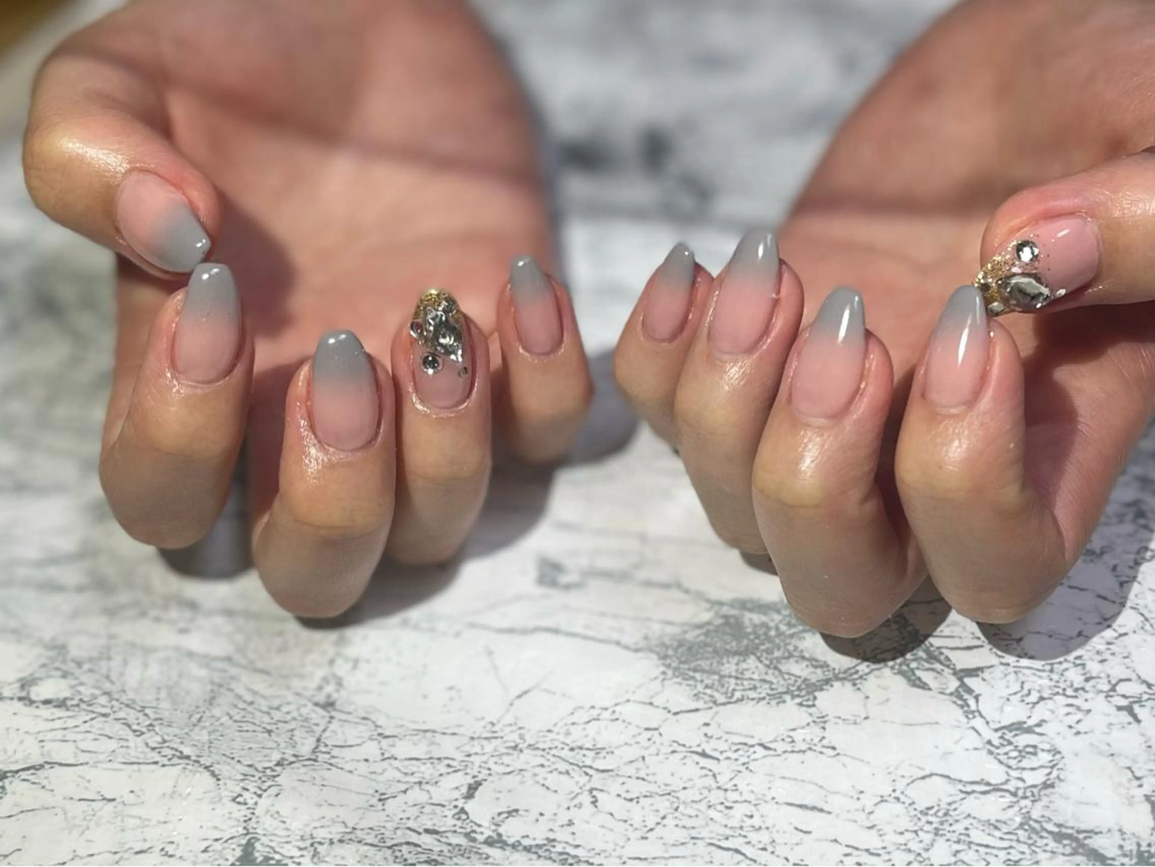 ネイル フットネイル ニュアンスネイル シンプルネイル 春ネイル 夏ネイル nail fufla ♡yamane♡のネイルデザイン