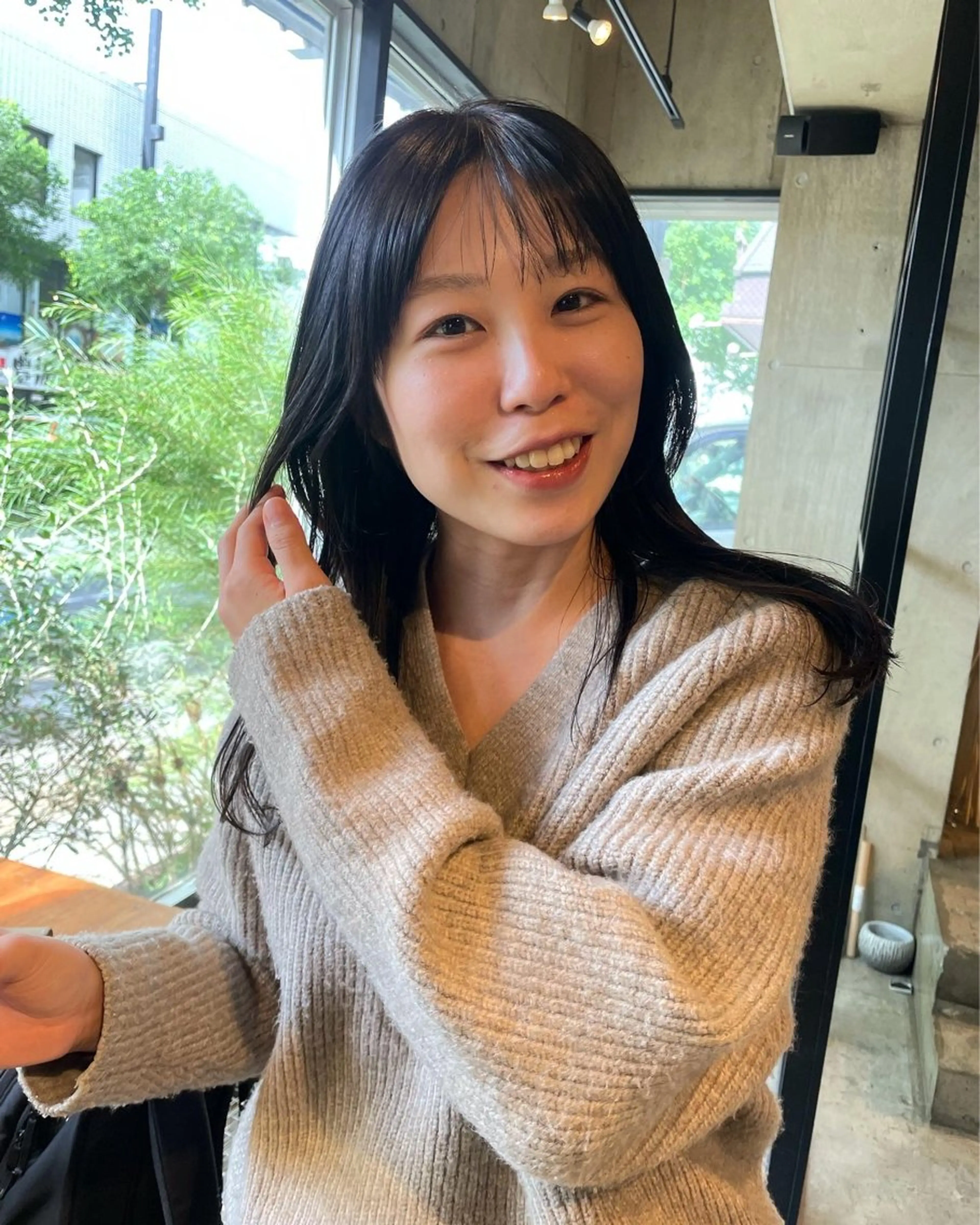 ロング カラー 韓国風ヘア カット ヘアカラー トリートメント mizuho .のヘアスタイル