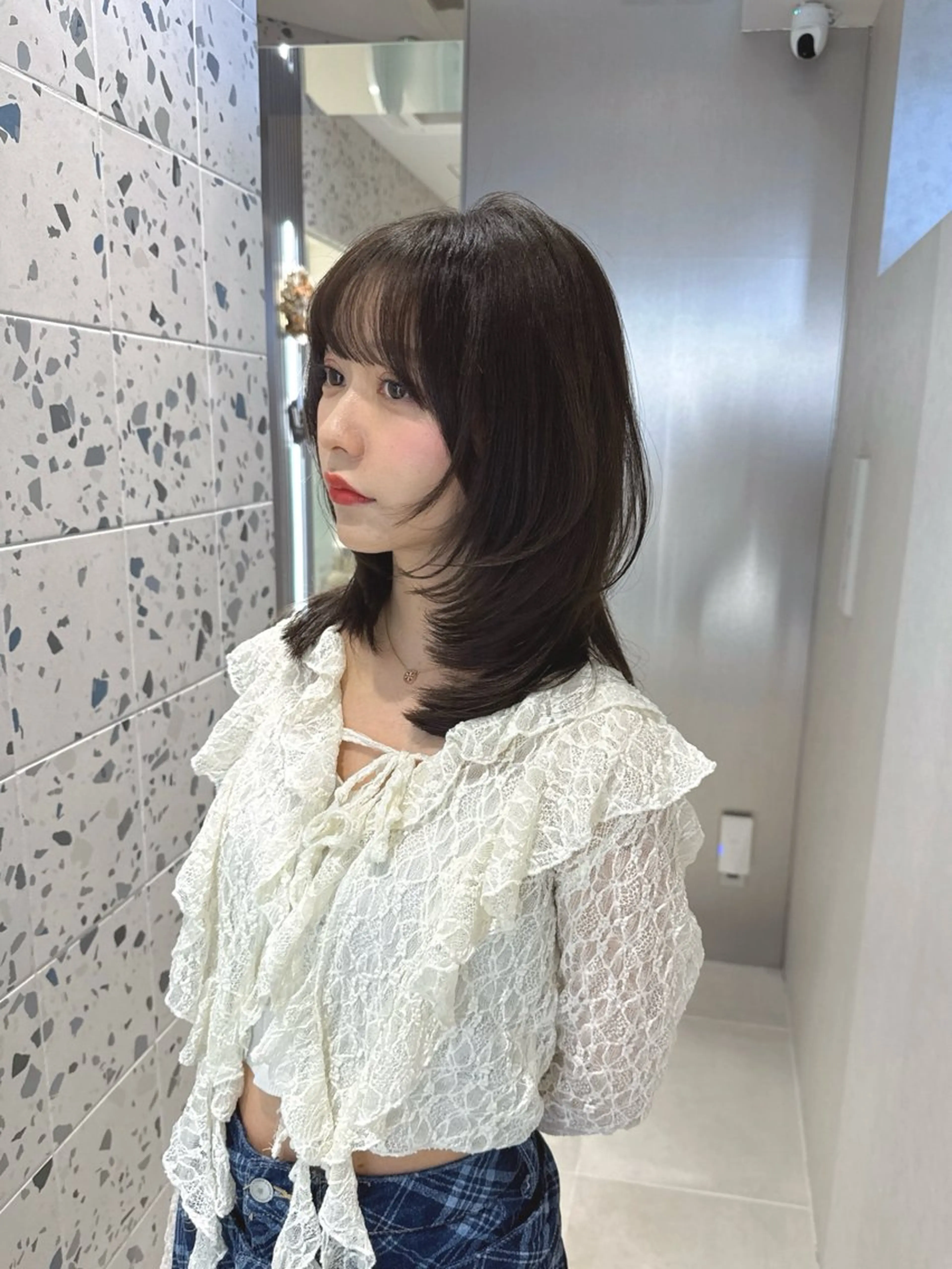 ミディアム カラー カット ヘアカラー トリートメント 矢野 晃平のヘアスタイル