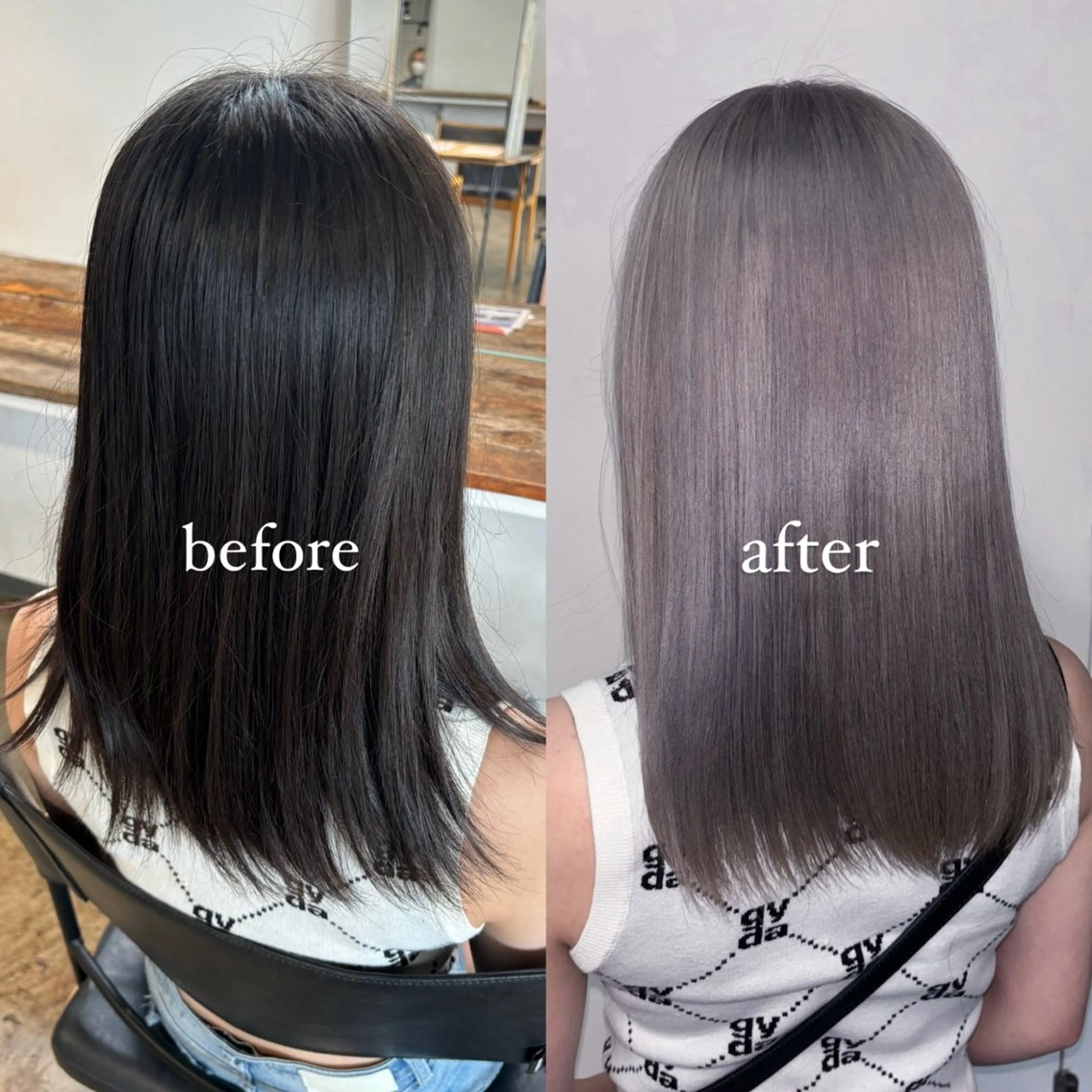 セミロング カラー 💫miyu💫デザ インカラー/アレンジのヘアスタイル