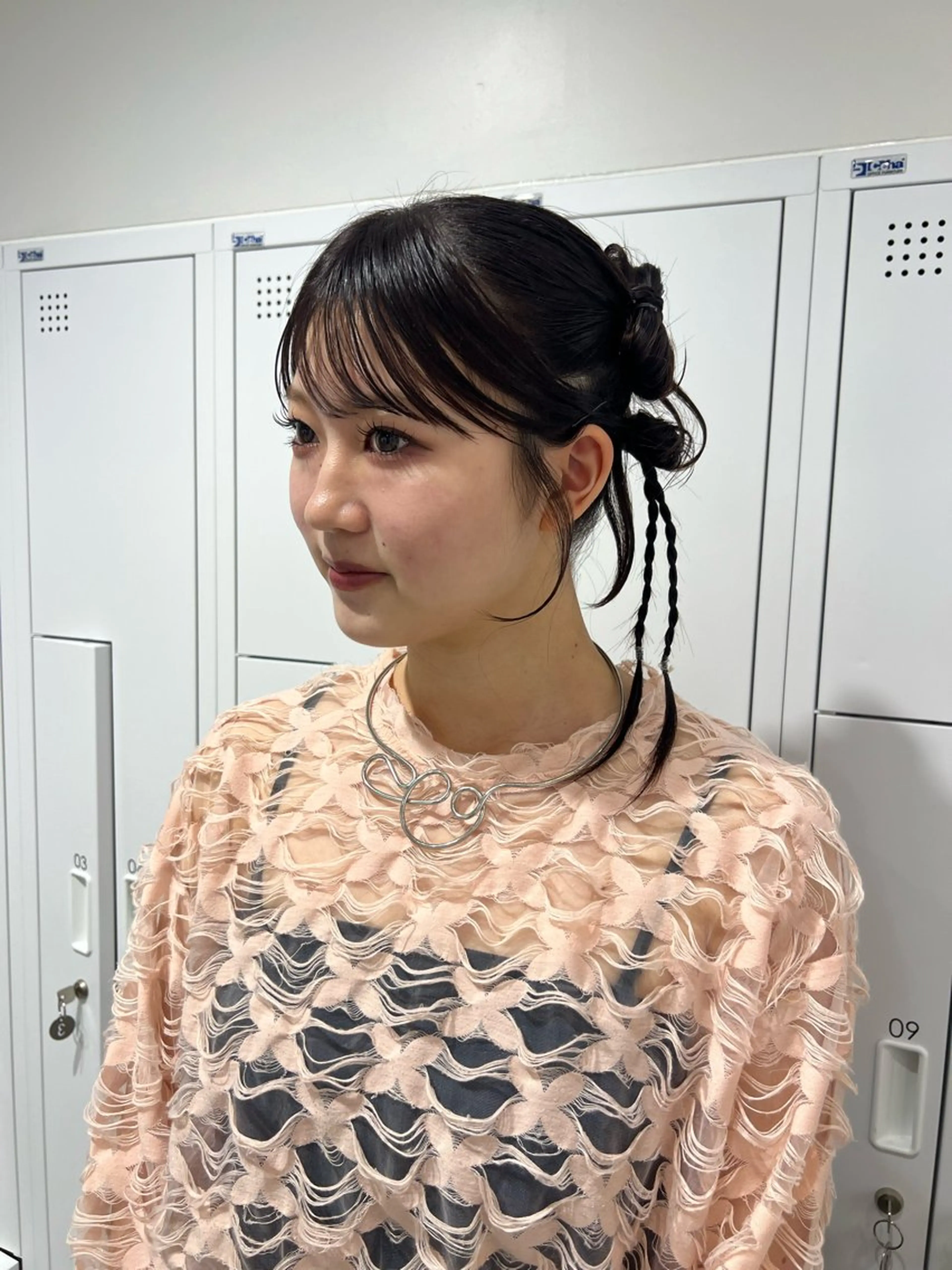 セミロング ヘアアレンジ 顔周りカット ヘアセット SALOWIN川崎WEST店所属・🌷川崎/ボブ/ アレンジ/コトネ🌷のその他イメージ