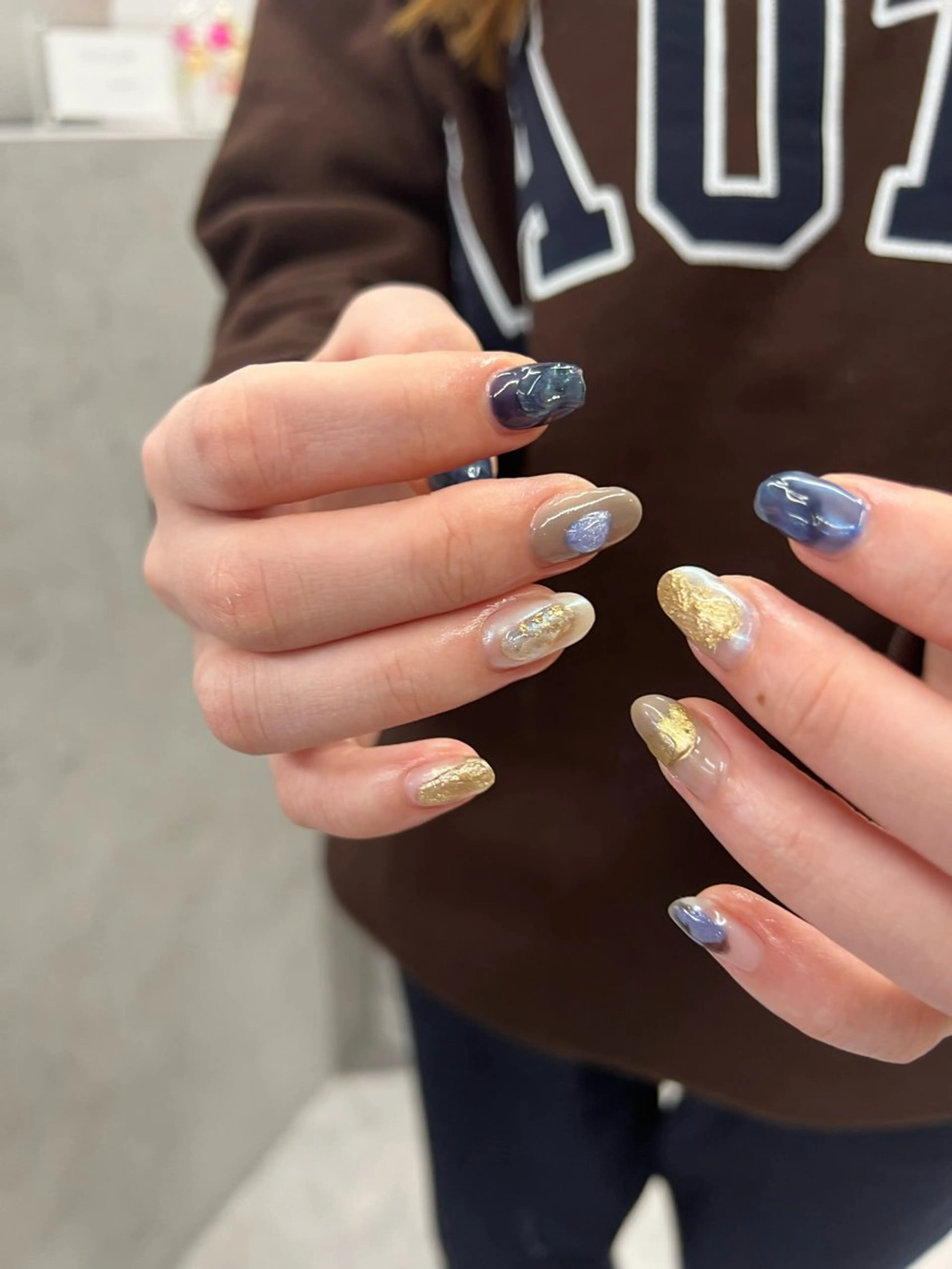 ネイル フラッシュネイル ジェルネイル 韓国ネイル 持ち込み ニュアンスネイル Bana_ Nailのネイルデザイン