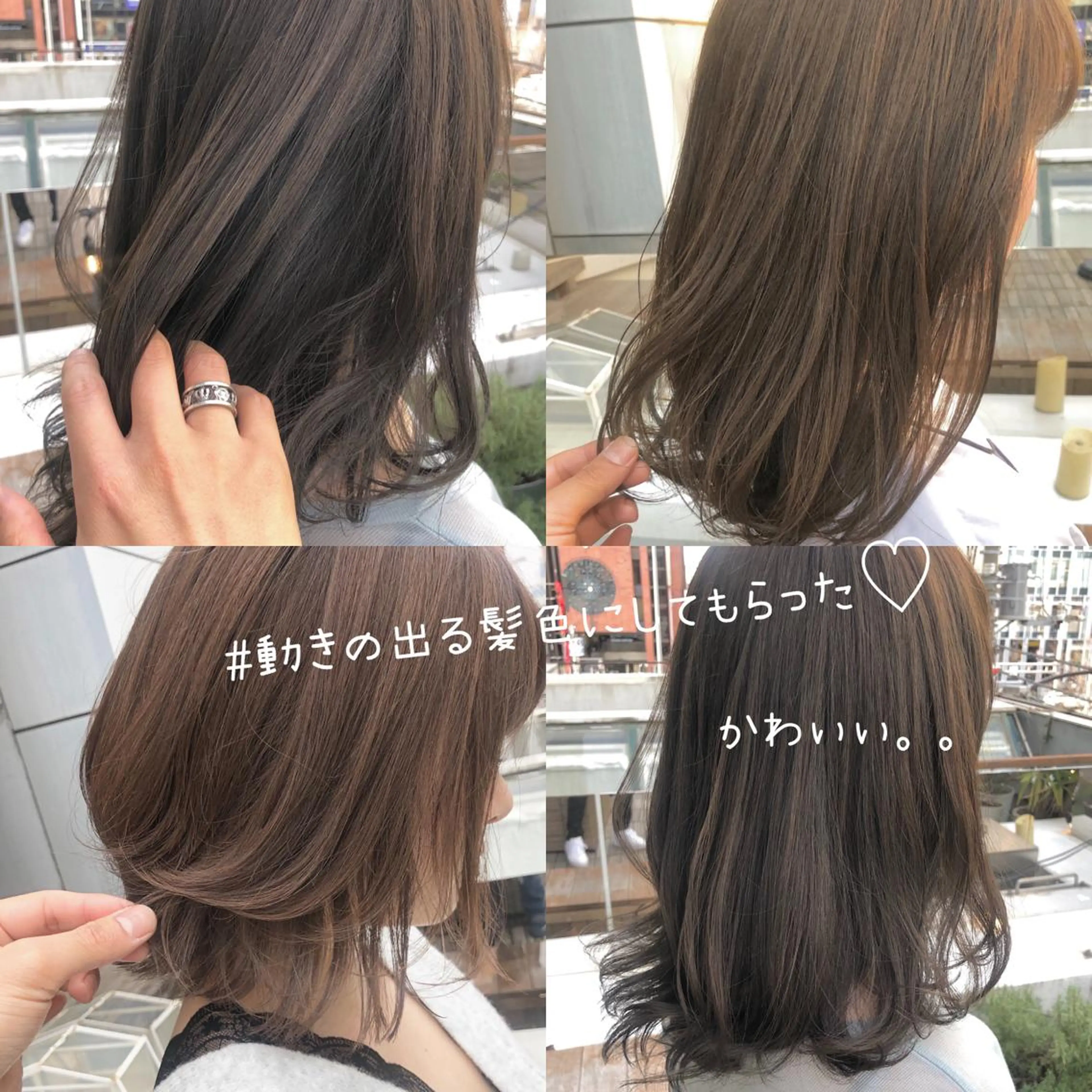 カラー パーマ ヘアアレンジ 髪質改善/韓国風 レイヤー/田村祐樹のヘアスタイル