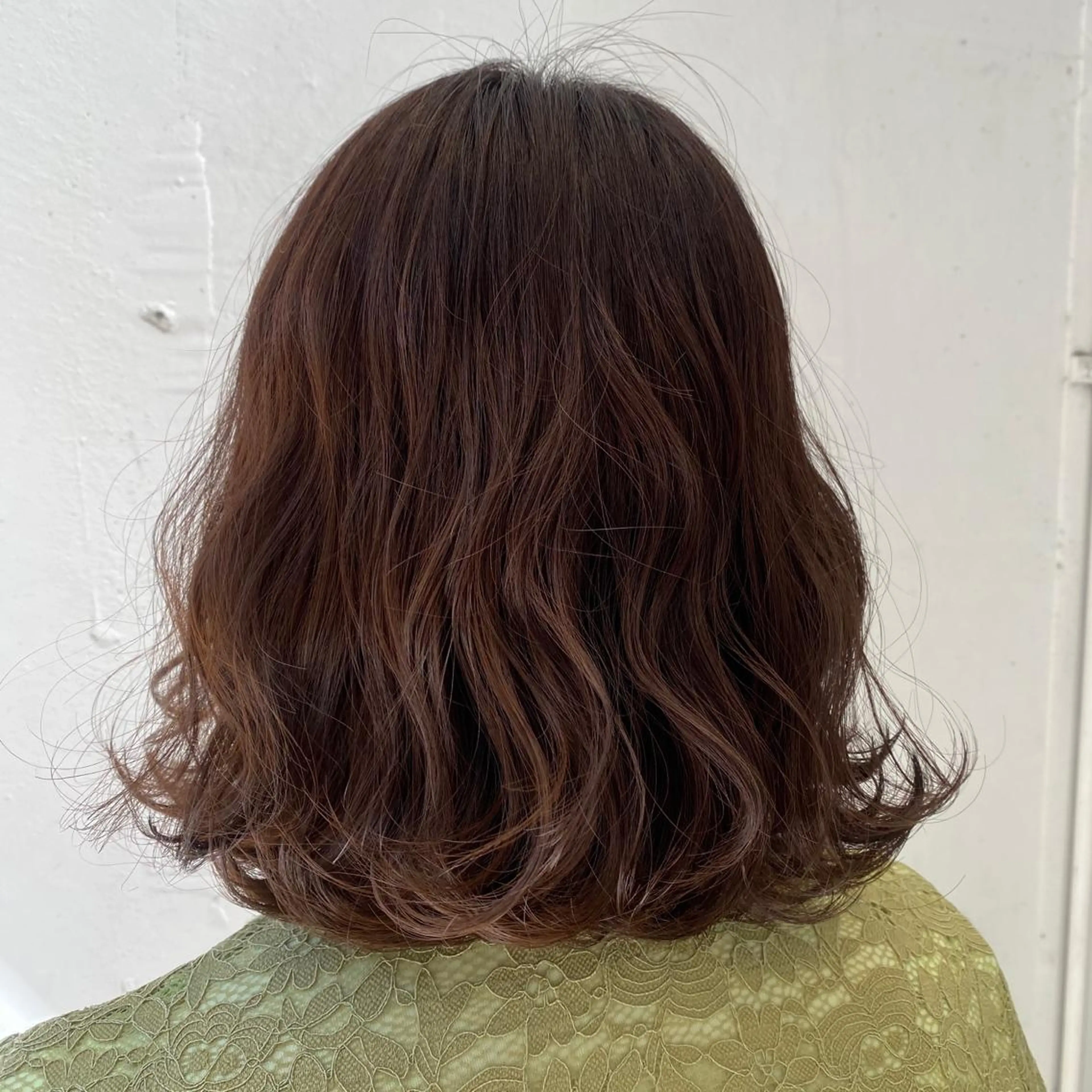 ミディアム カラー ブラウンカラー テラコッタ タンバルモリ 💚 nao💚のヘアスタイル