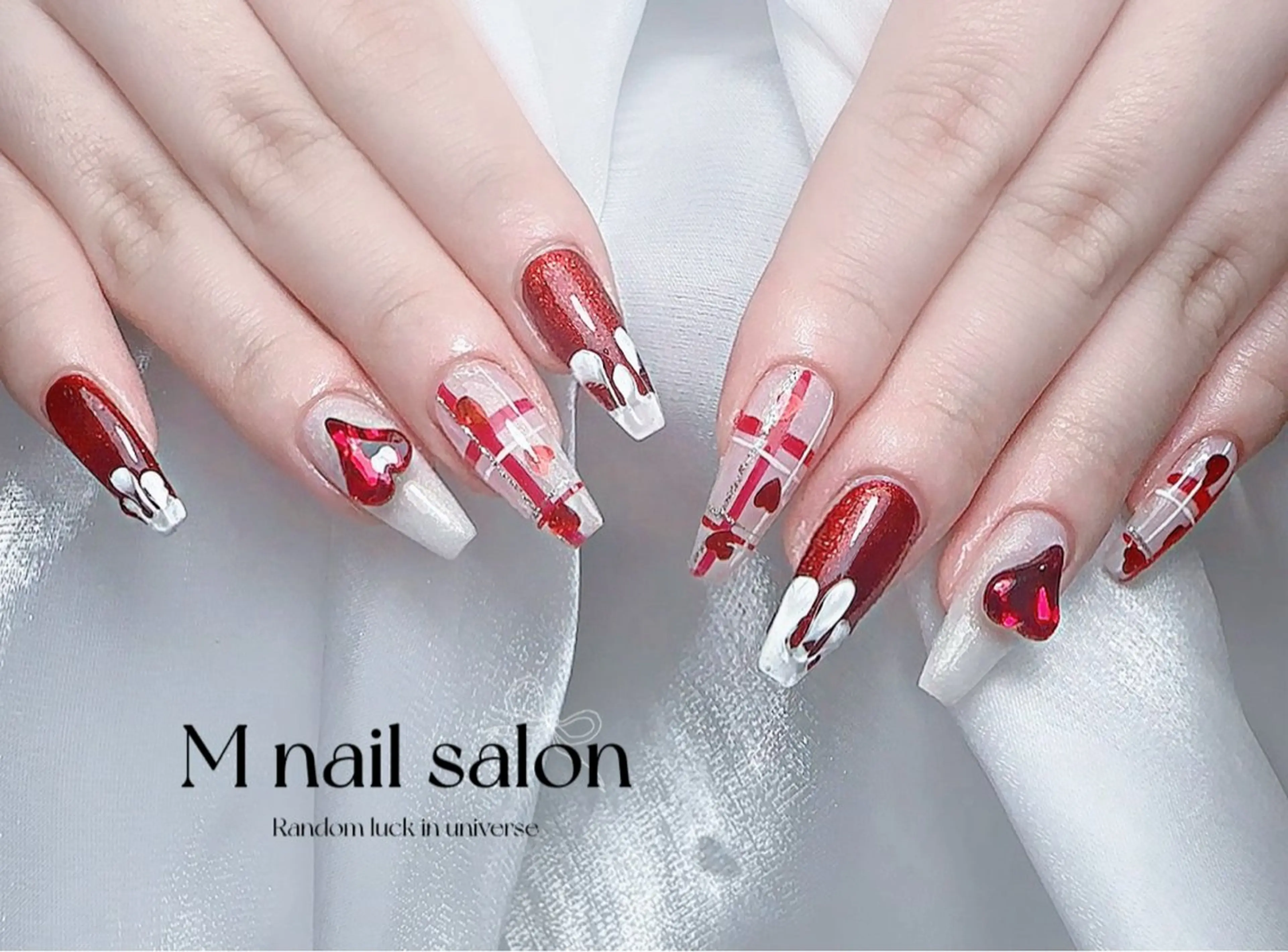 ネイル ハンドネイル M🌷nail 長さだし専門店のネイルデザイン