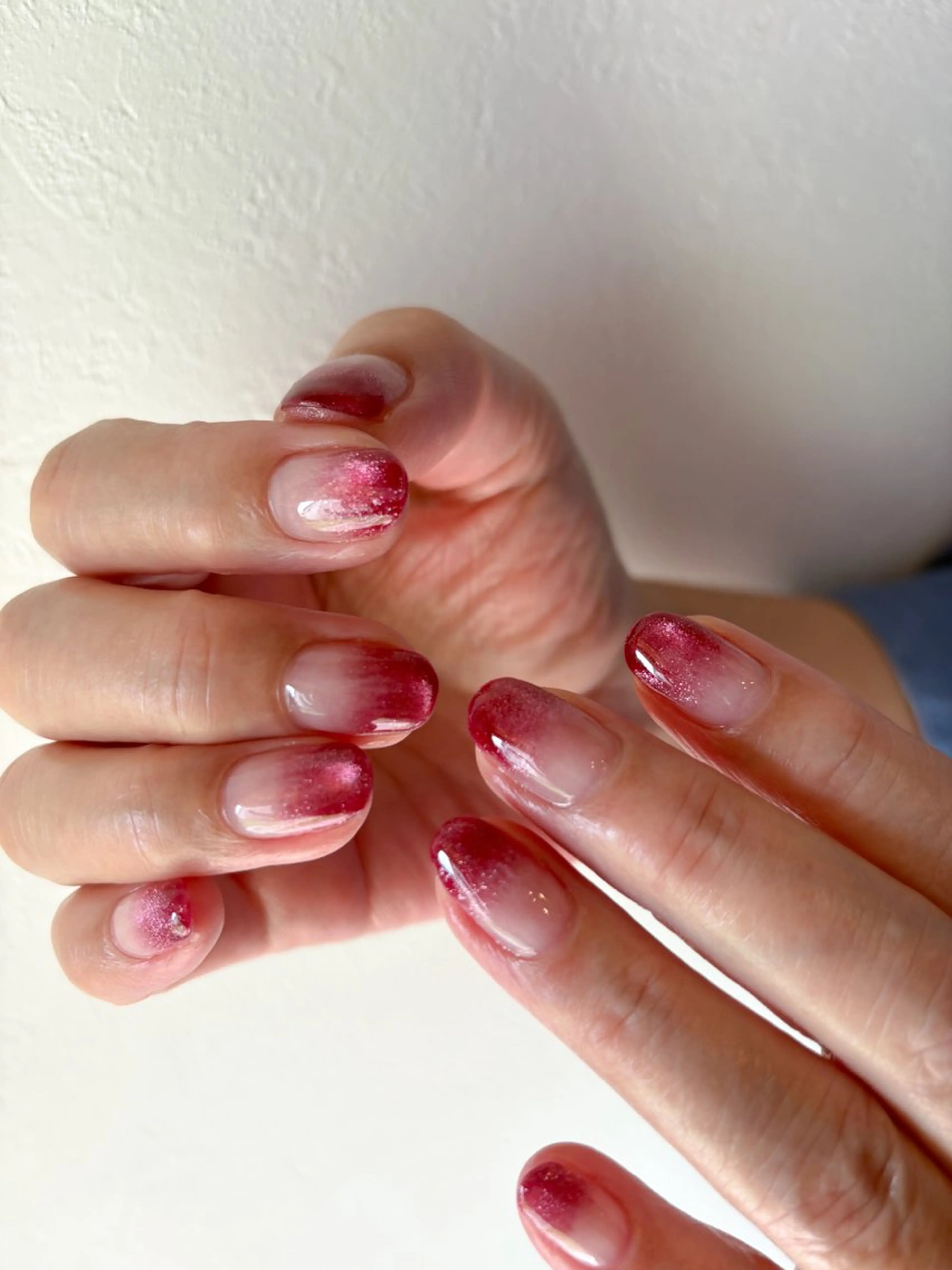 ネイル グラデーション マグネットネイル 🌲🌳🚪iiit o🌲🌳🌲のネイルデザイン