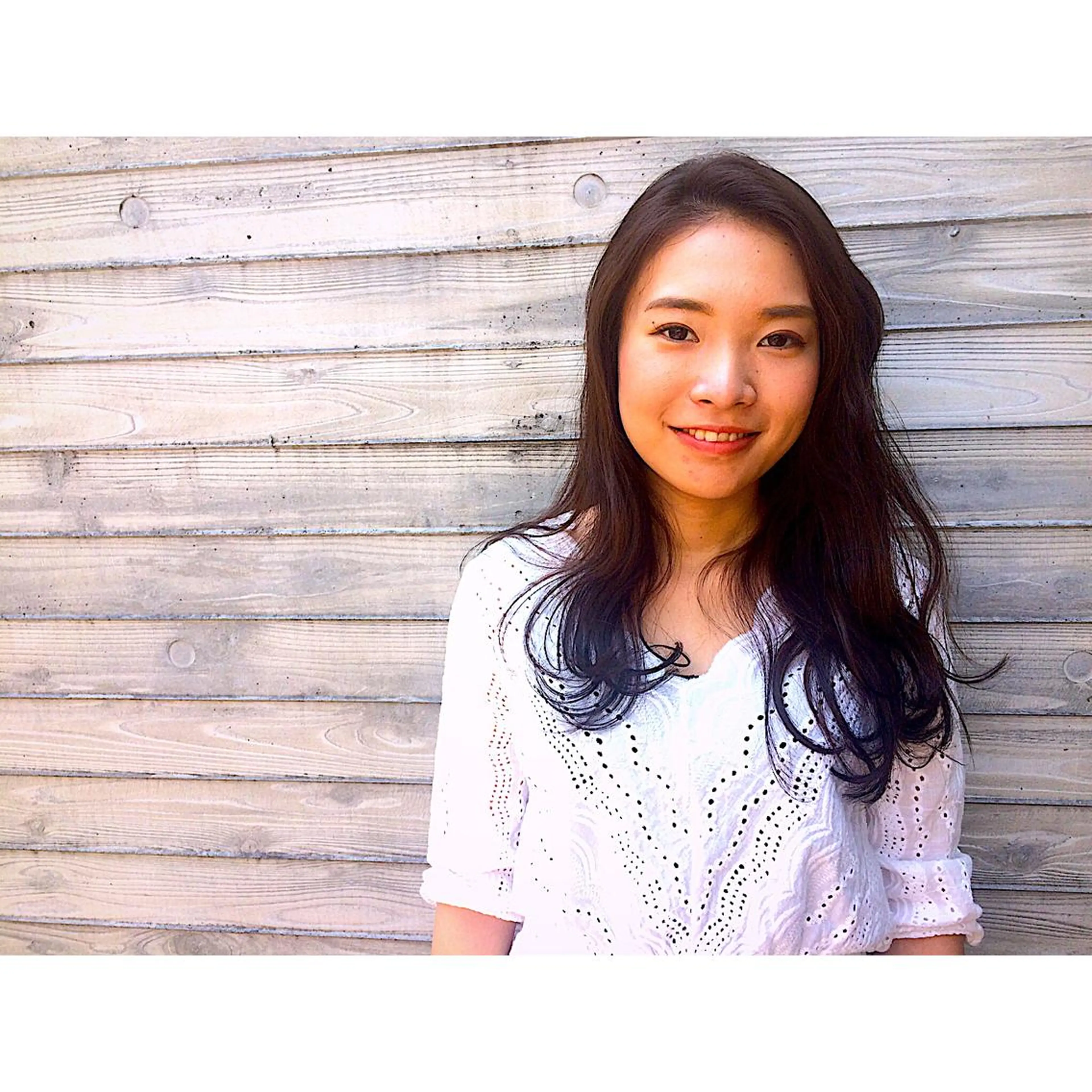 セミロング カラー パーマ ヘアアレンジ エクステ 藤井 菜緒のヘアスタイル